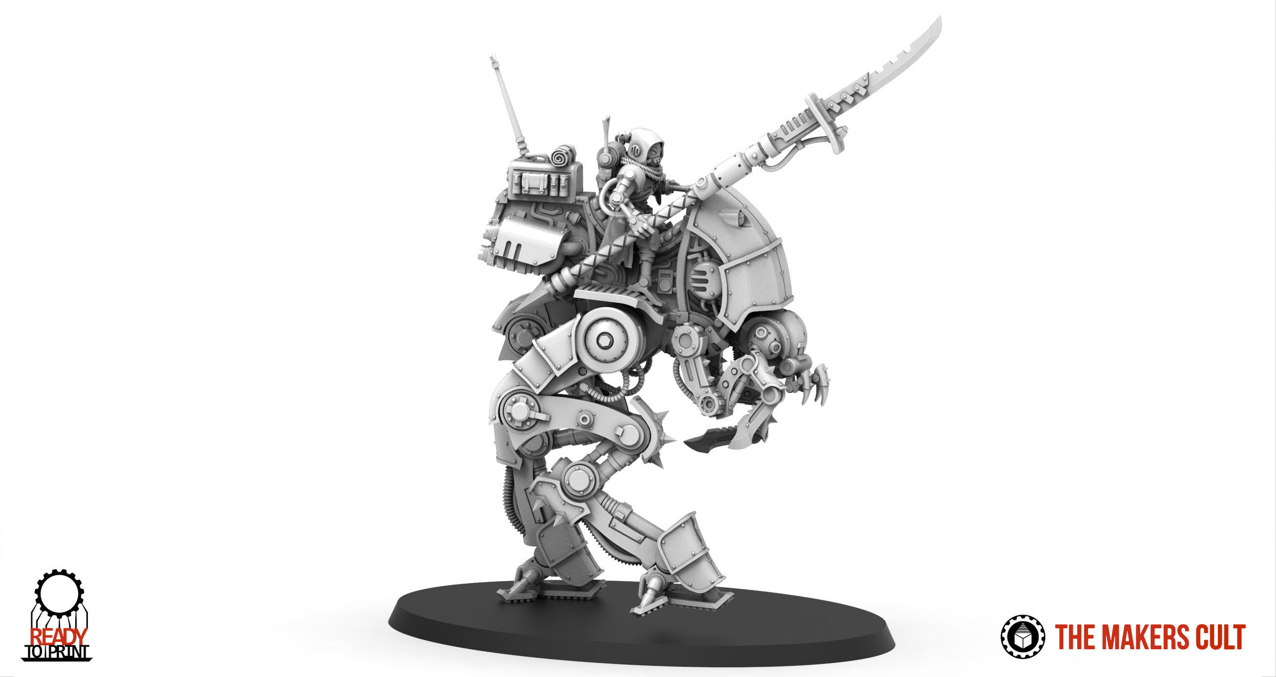 Dark Techno - Mantis Strider 3D print model_7