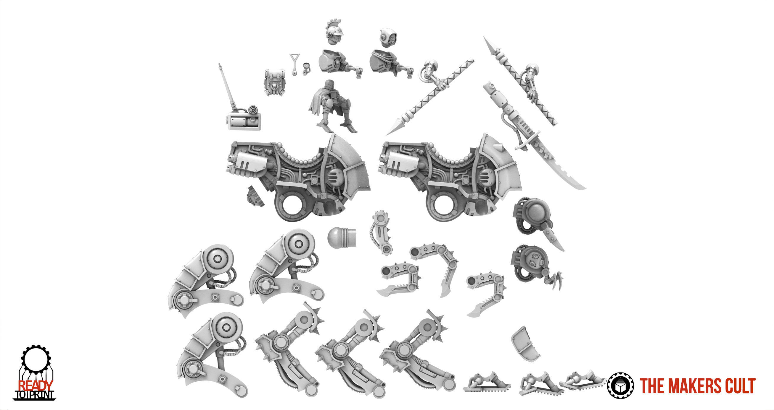 Dark Techno - Mantis Strider 3D print model_2