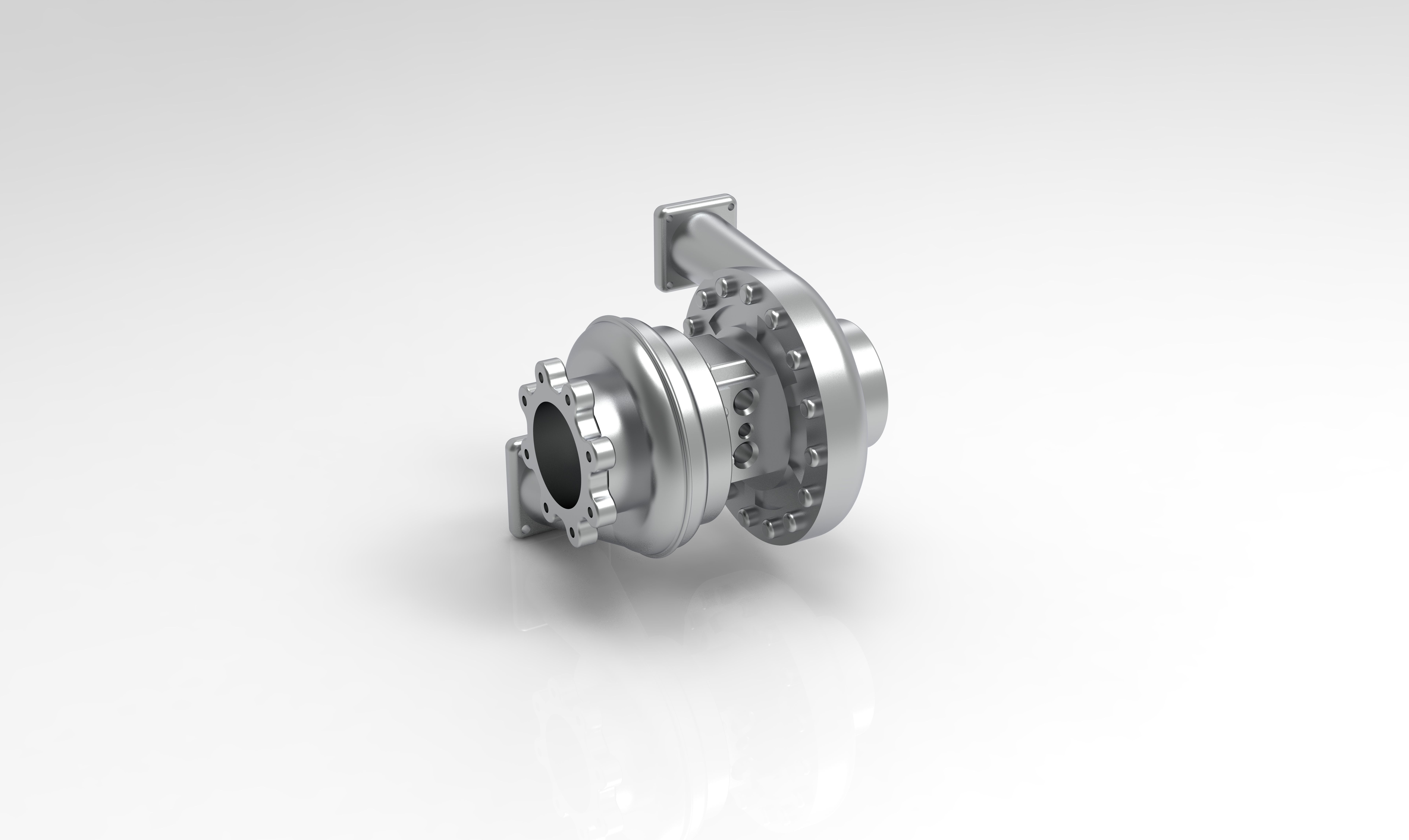Turbocharger turbo 3D print model 3D print model_3