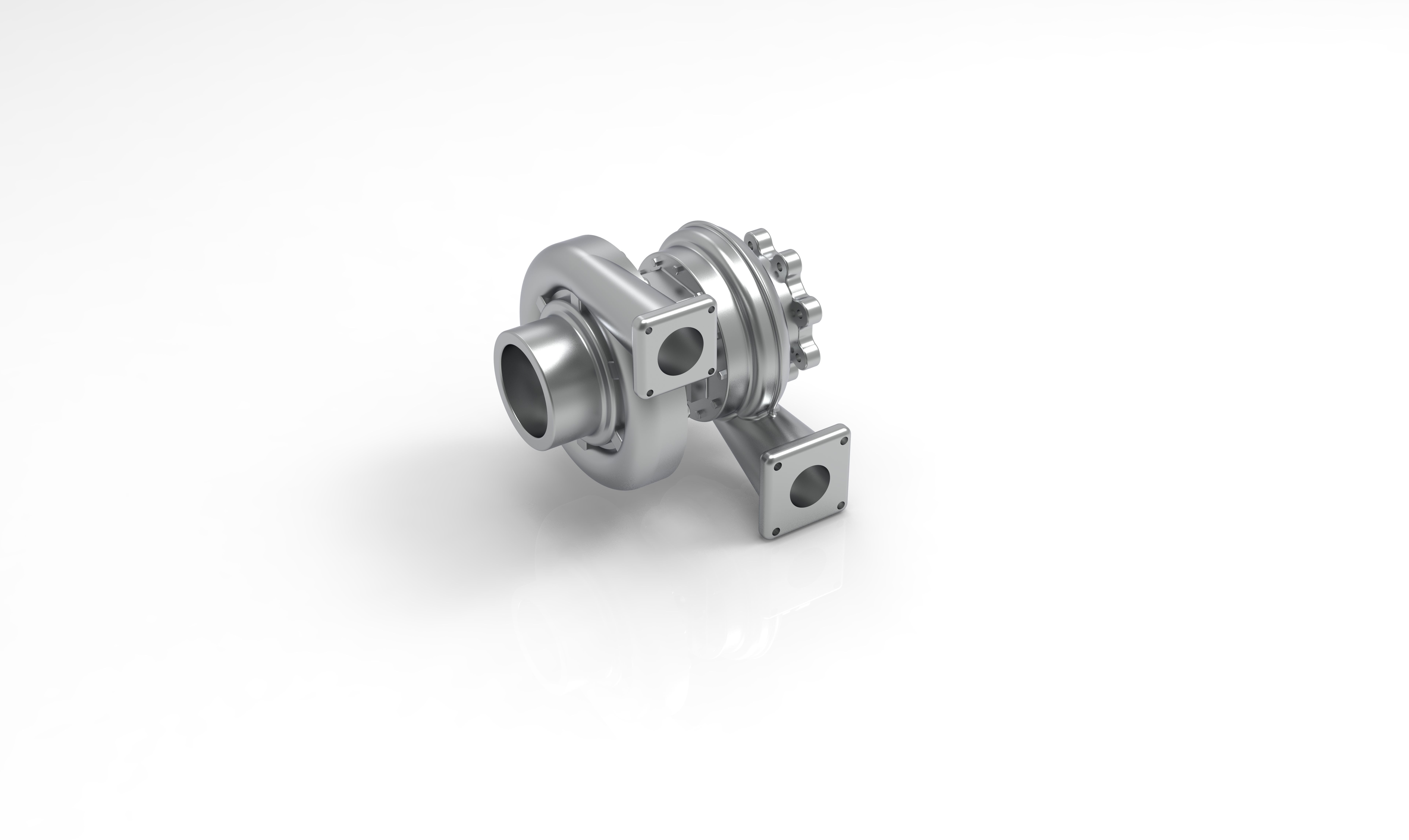 Turbocharger turbo 3D print model 3D print model_1