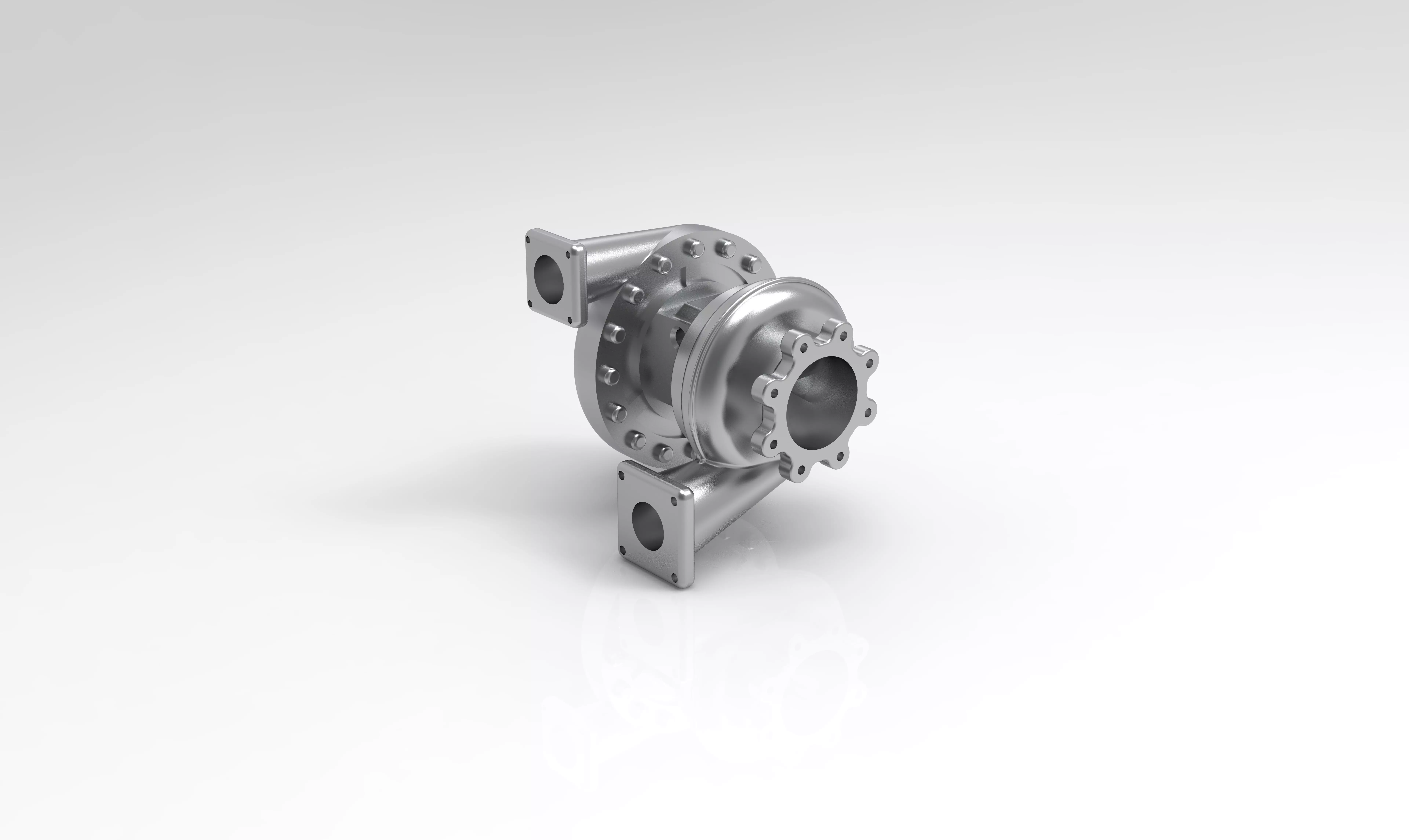 Turbocharger turbo 3D print model 3D print model_0