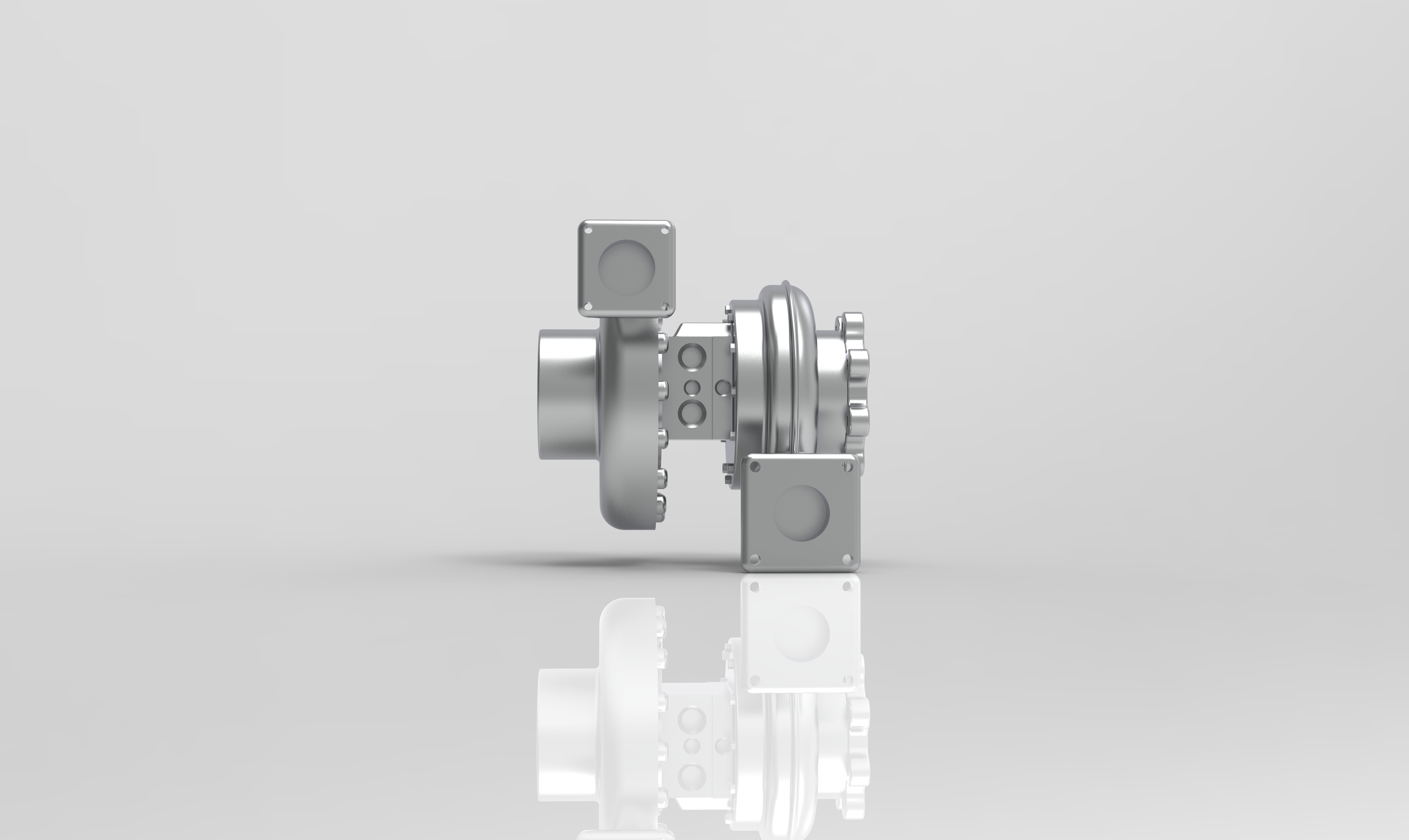 Turbocharger turbo 3D print model 3D print model_5