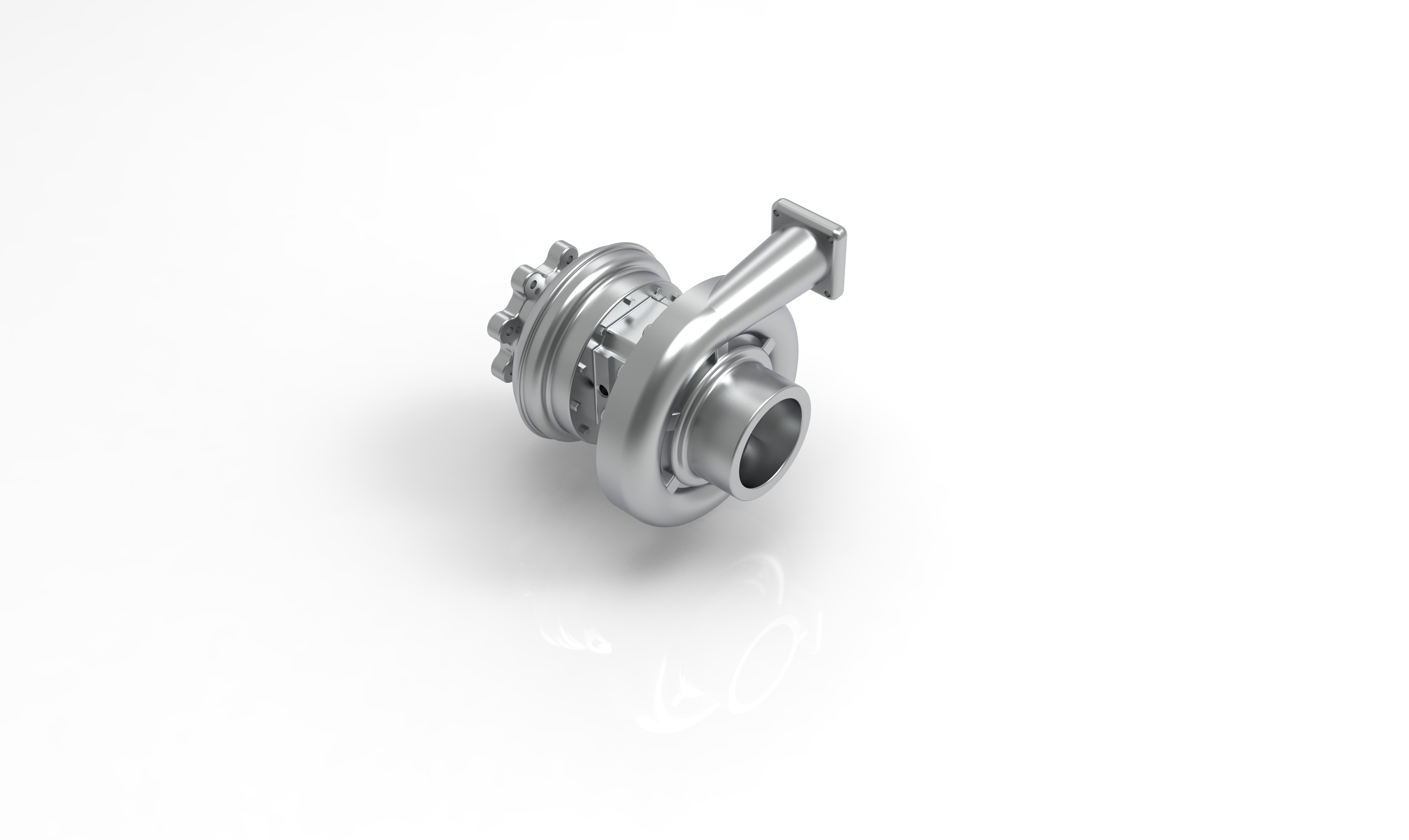 Turbocharger turbo 3D print model 3D print model_2