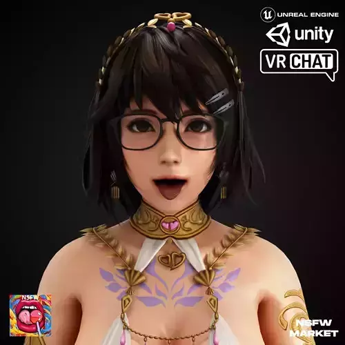 EXCLUSIVE EDITION RIGGED CHARACTER TSUKUSHI - DARE MARINA Low-poly 3D model