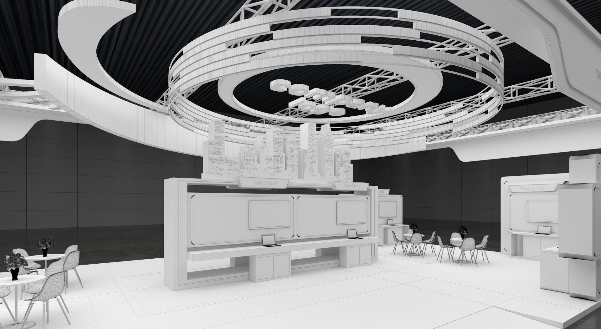 exhibition stand 20x10 model 3D model 3D model_9