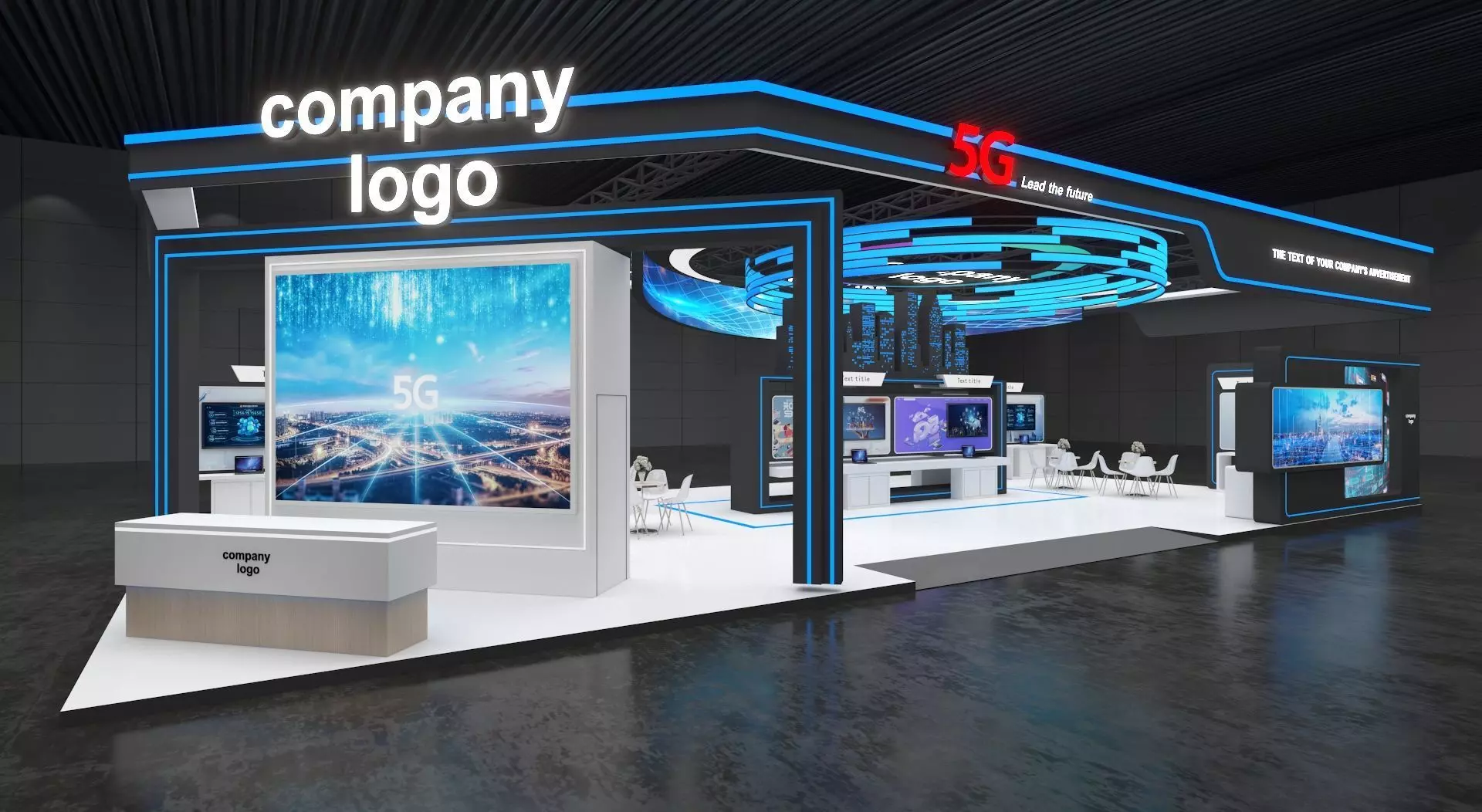 exhibition stand 20x10 model 3D model 3D model_0