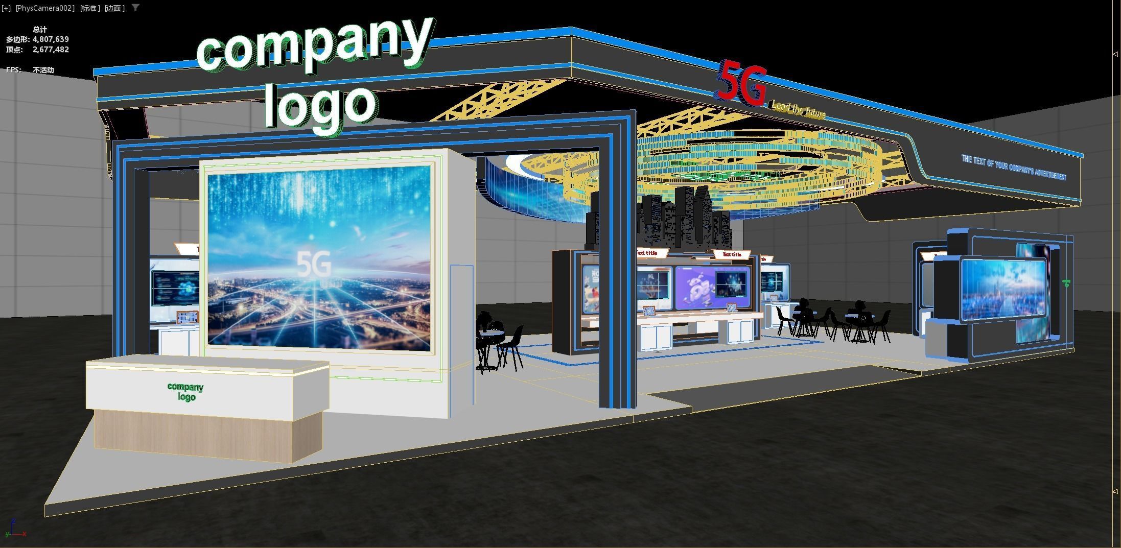 exhibition stand 20x10 model 3D model 3D model_18