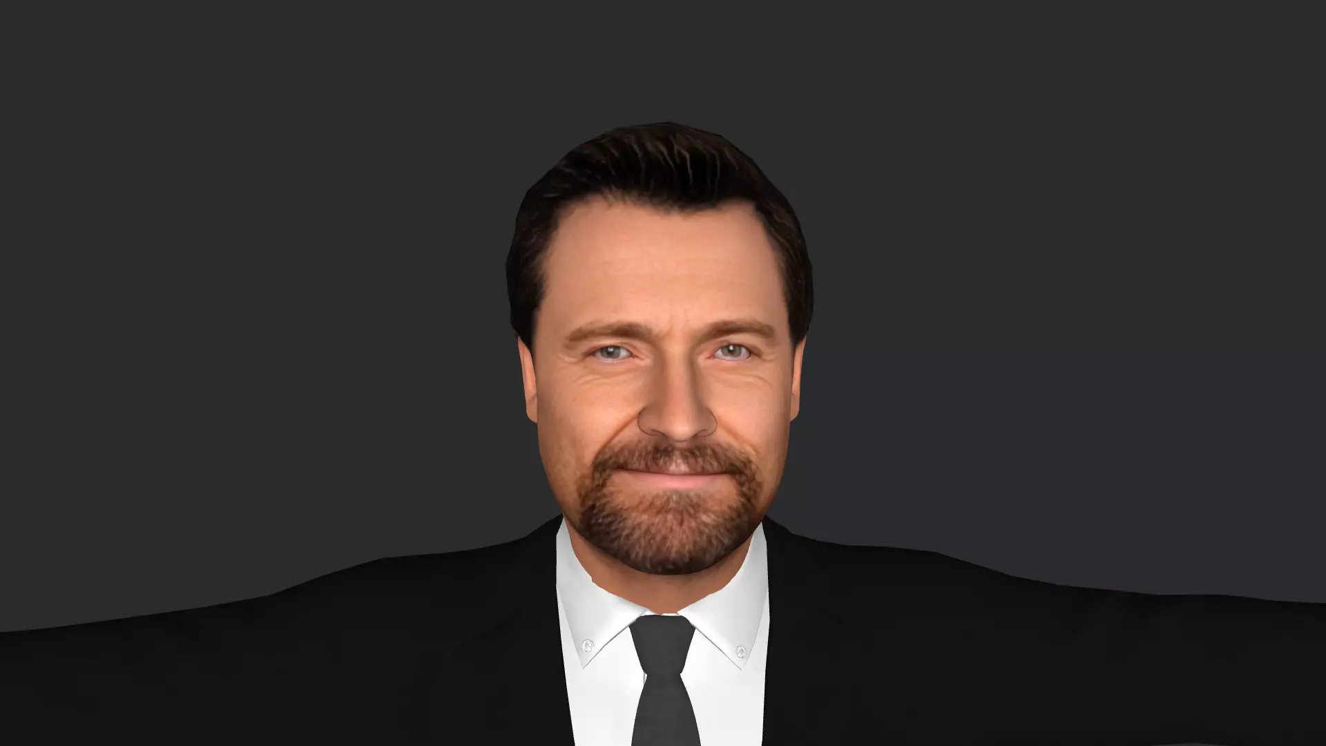 Hugh Jackman Hyper Realistic Full Body Rigged Character 3D model