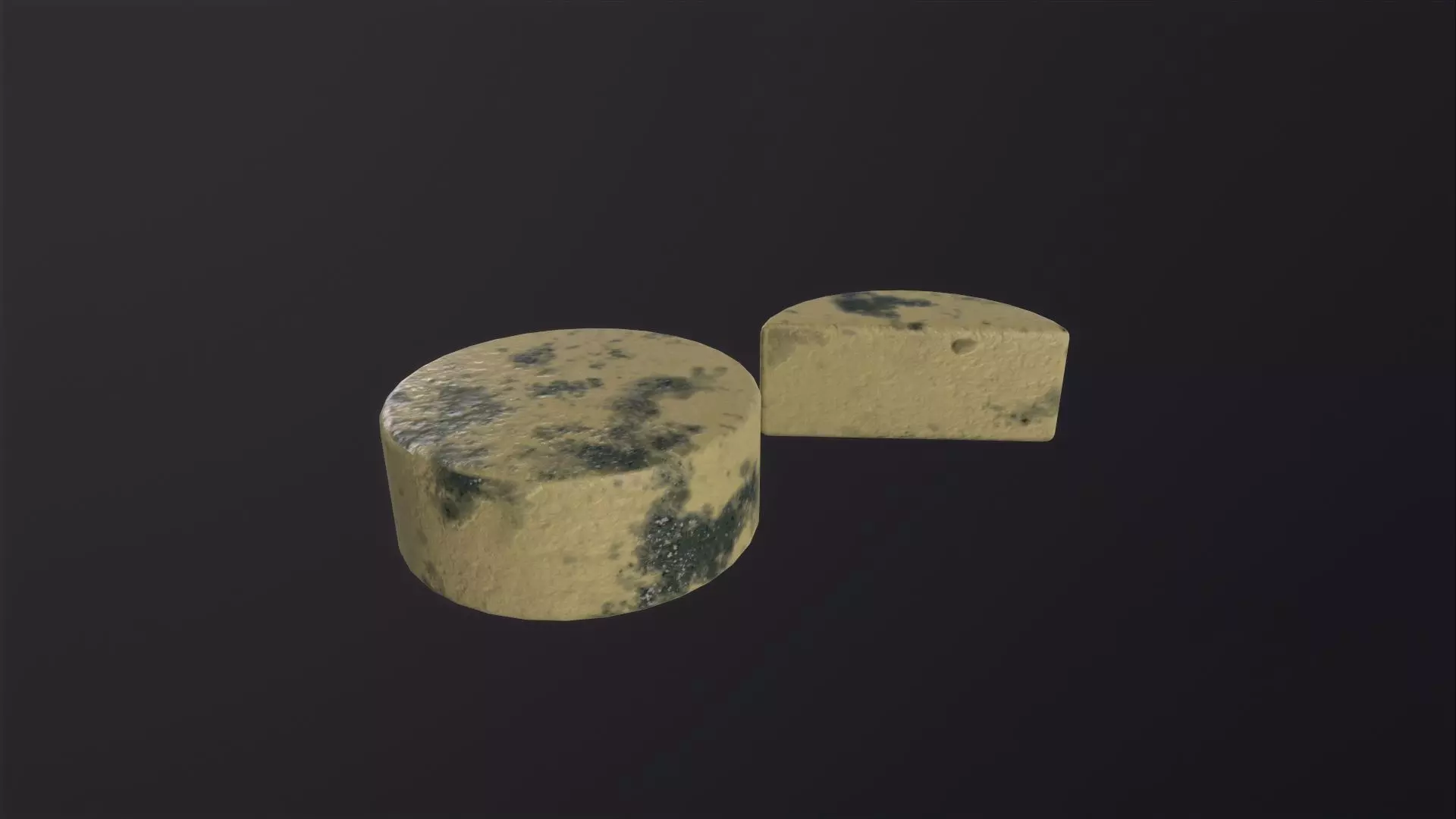Cheese 3D Model Low-poly 3D model