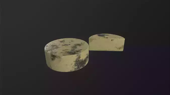 Cheese 3D Model Low-poly 3D model