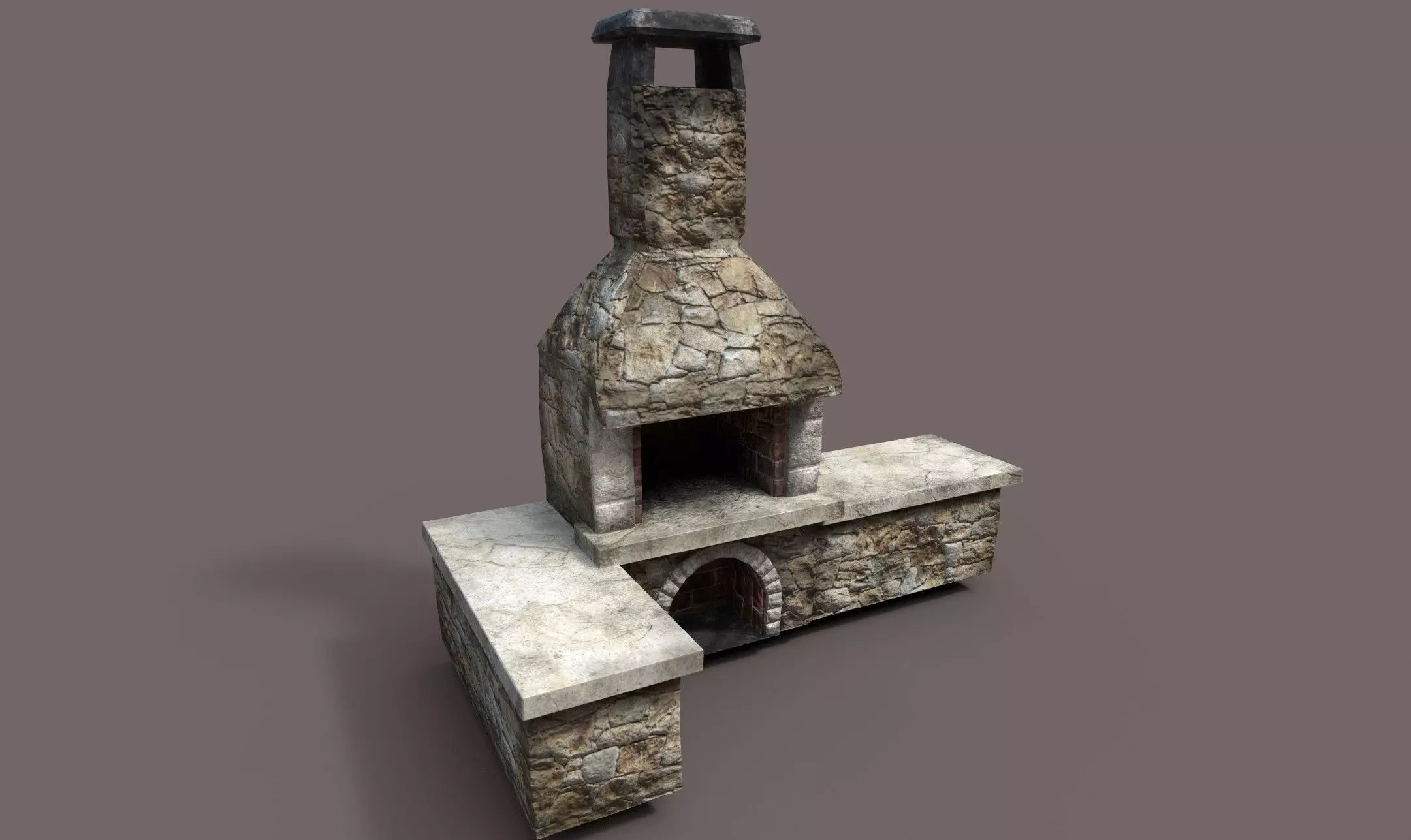 Outdoor Oven Free low-poly 3D model