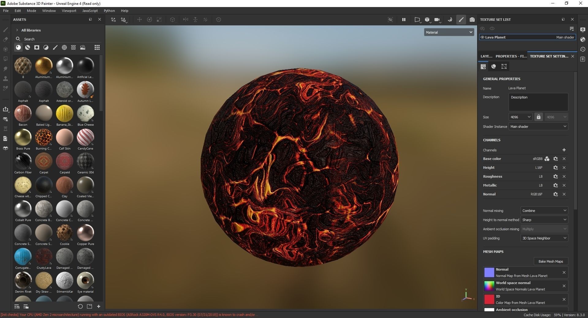 Lava Planet 3D Model Low-poly 3D model_7