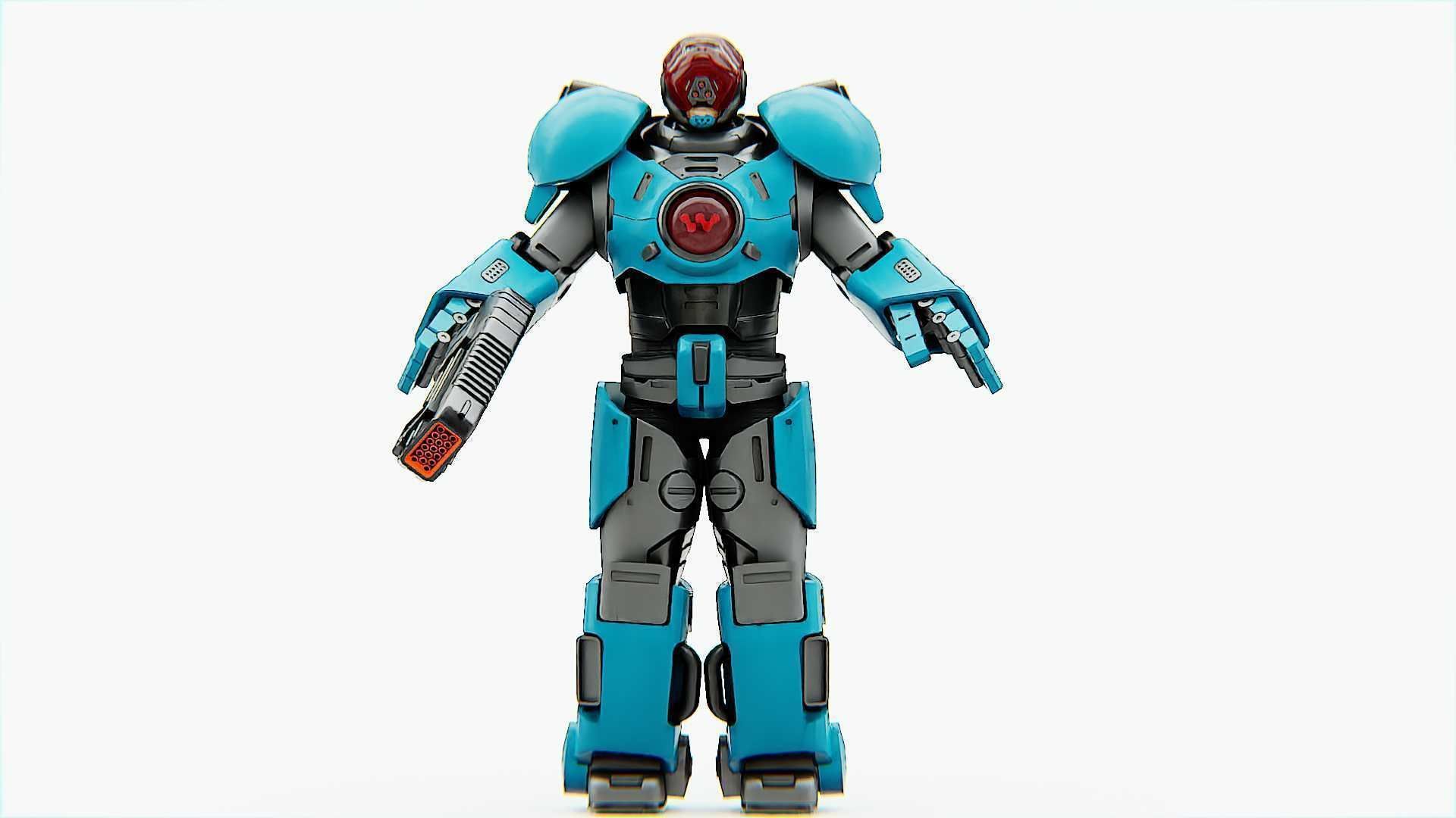 CYBER COP X-3000 RIGGED 3D model_29