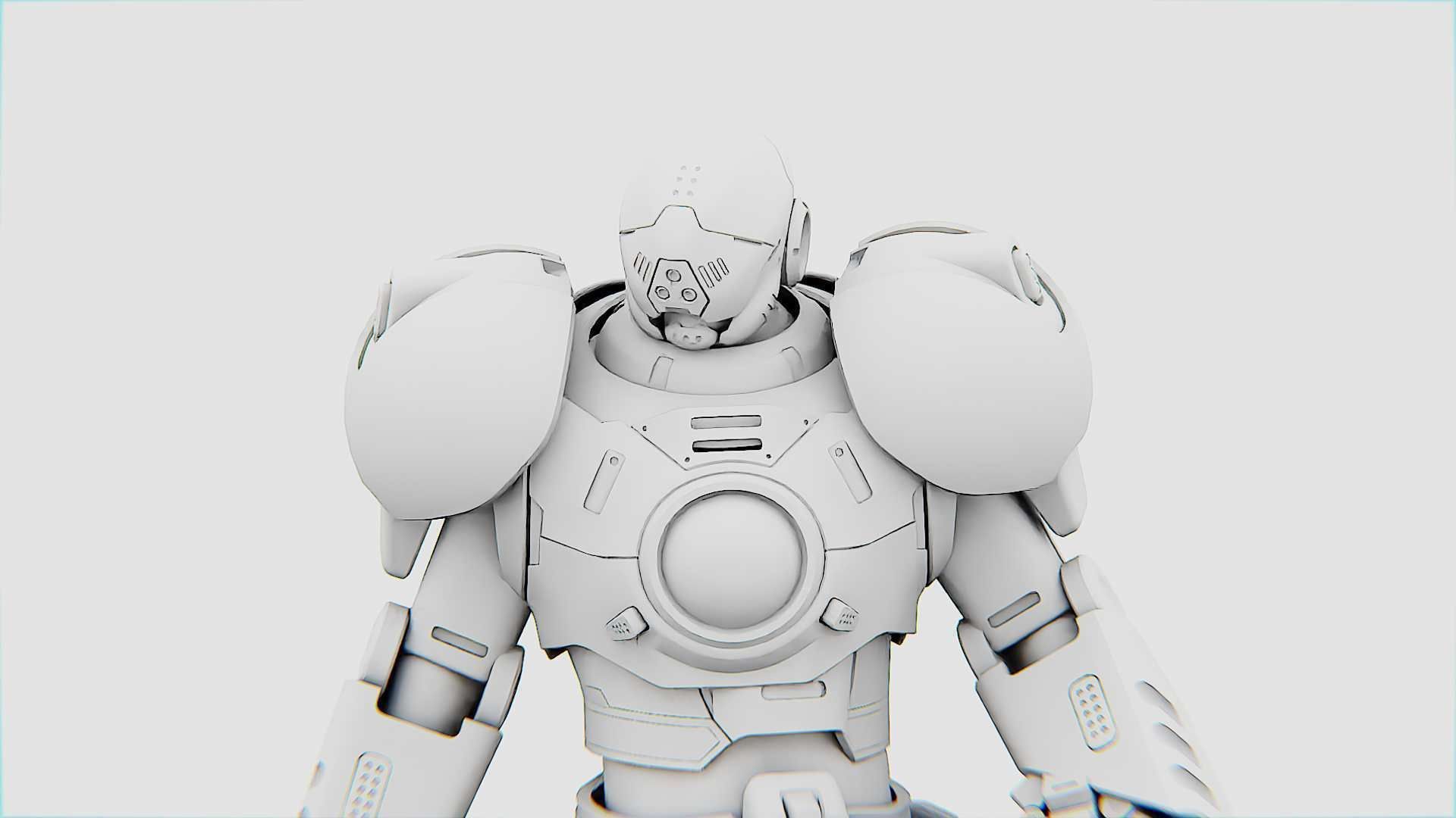 CYBER COP X-3000 RIGGED 3D model_30