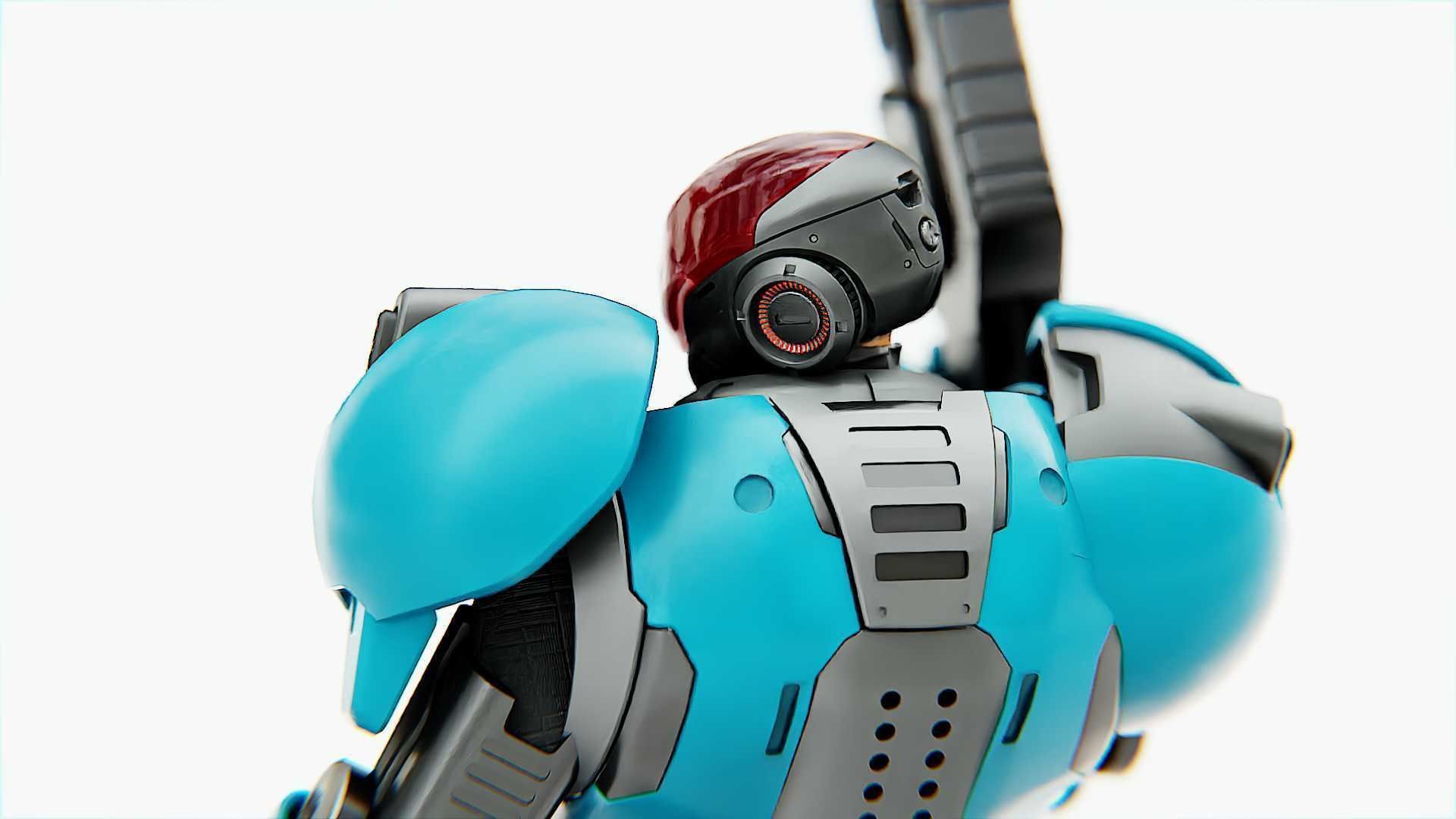 CYBER COP X-3000 RIGGED 3D model_14