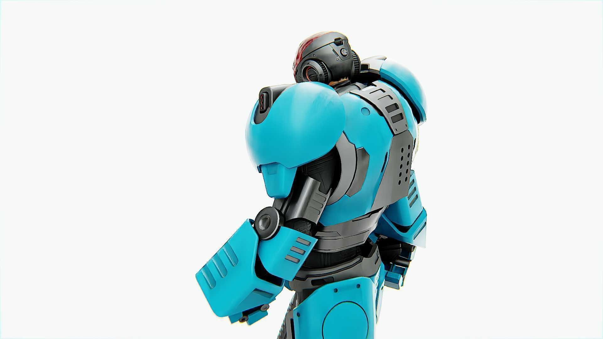 CYBER COP X-3000 RIGGED 3D model_21