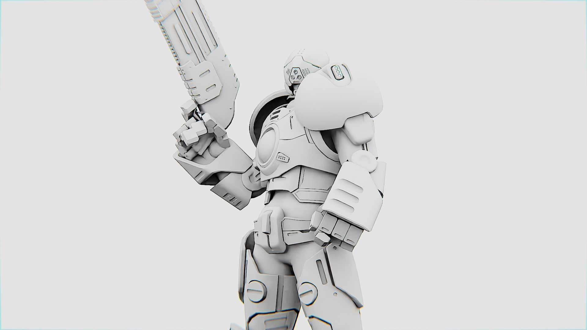 CYBER COP X-3000 RIGGED 3D model_34