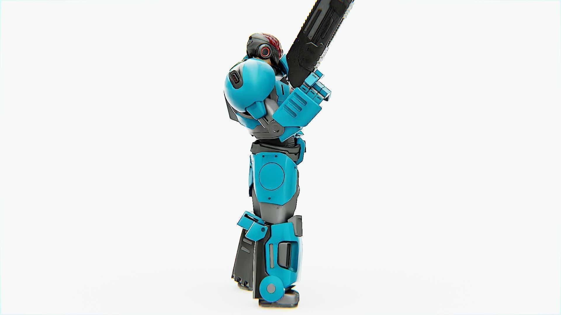 CYBER COP X-3000 RIGGED 3D model_4