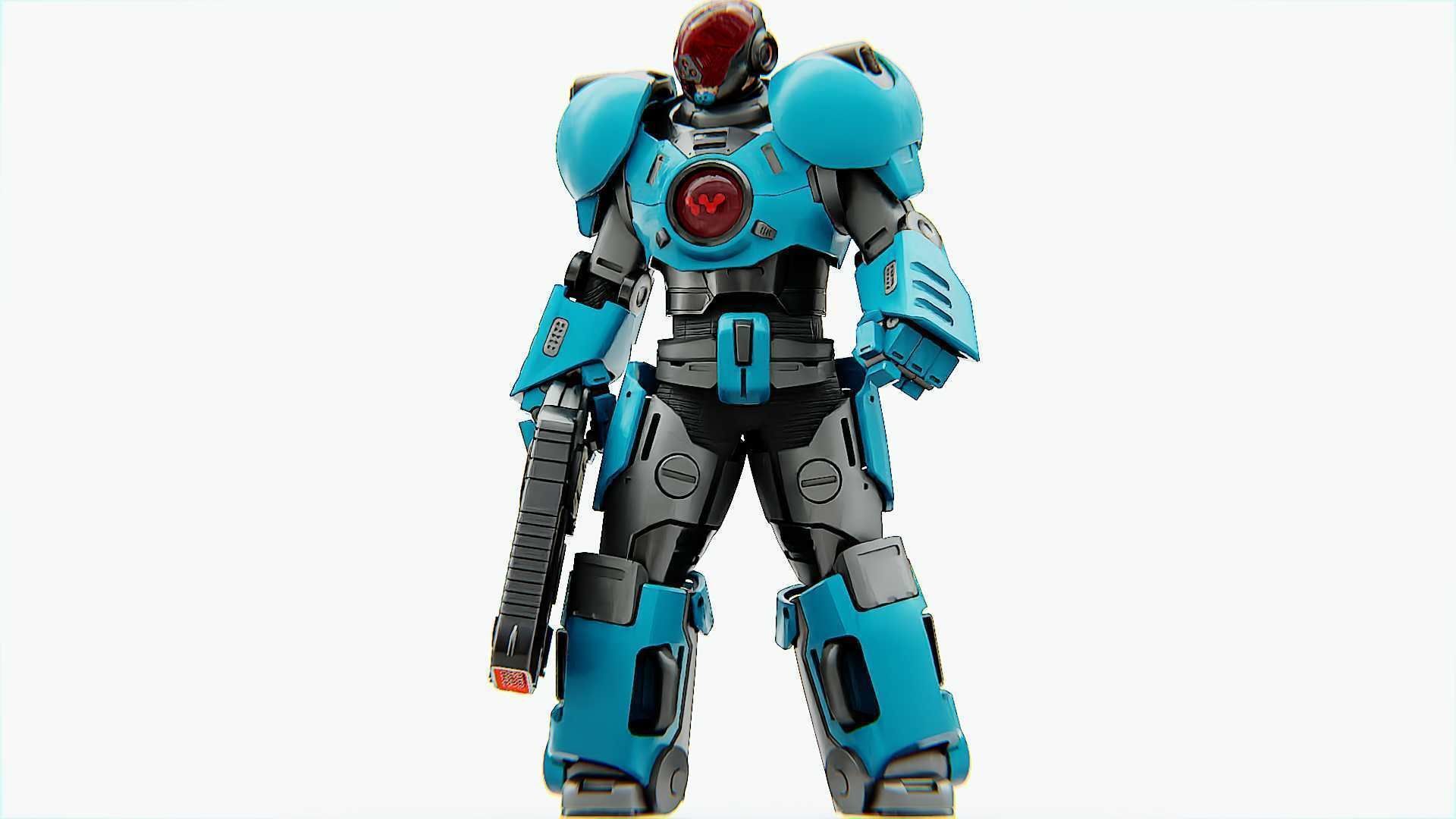 CYBER COP X-3000 RIGGED 3D model_24