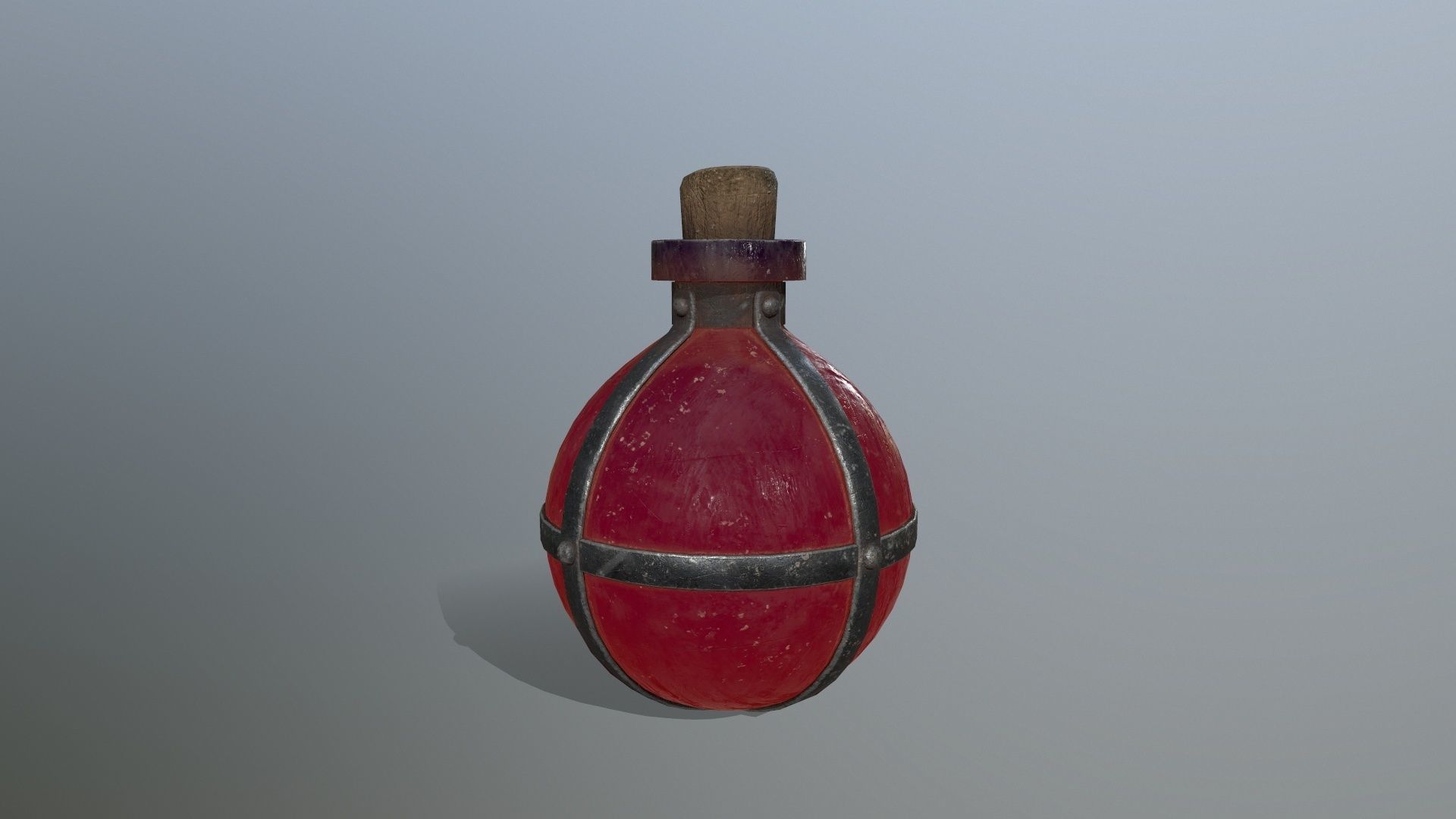 potion bottle  Low-poly 3D model_7