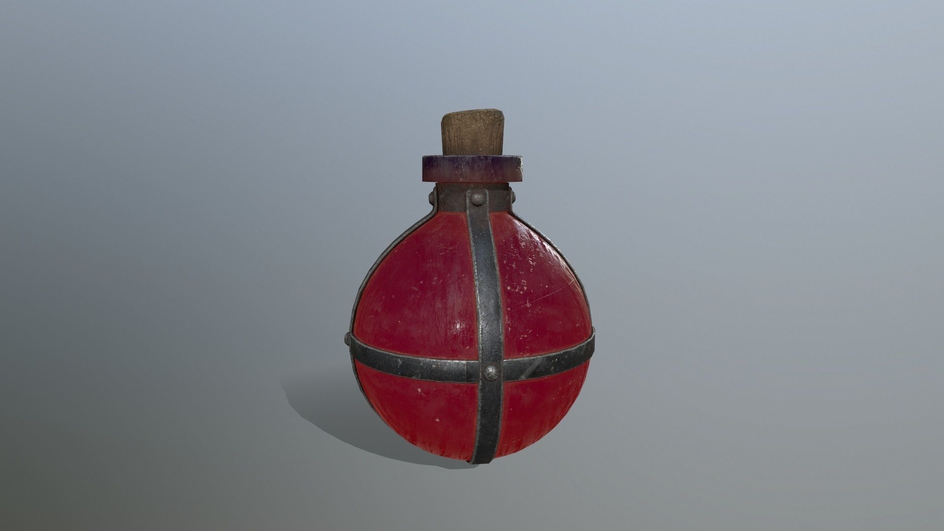 potion bottle  Low-poly 3D model_8