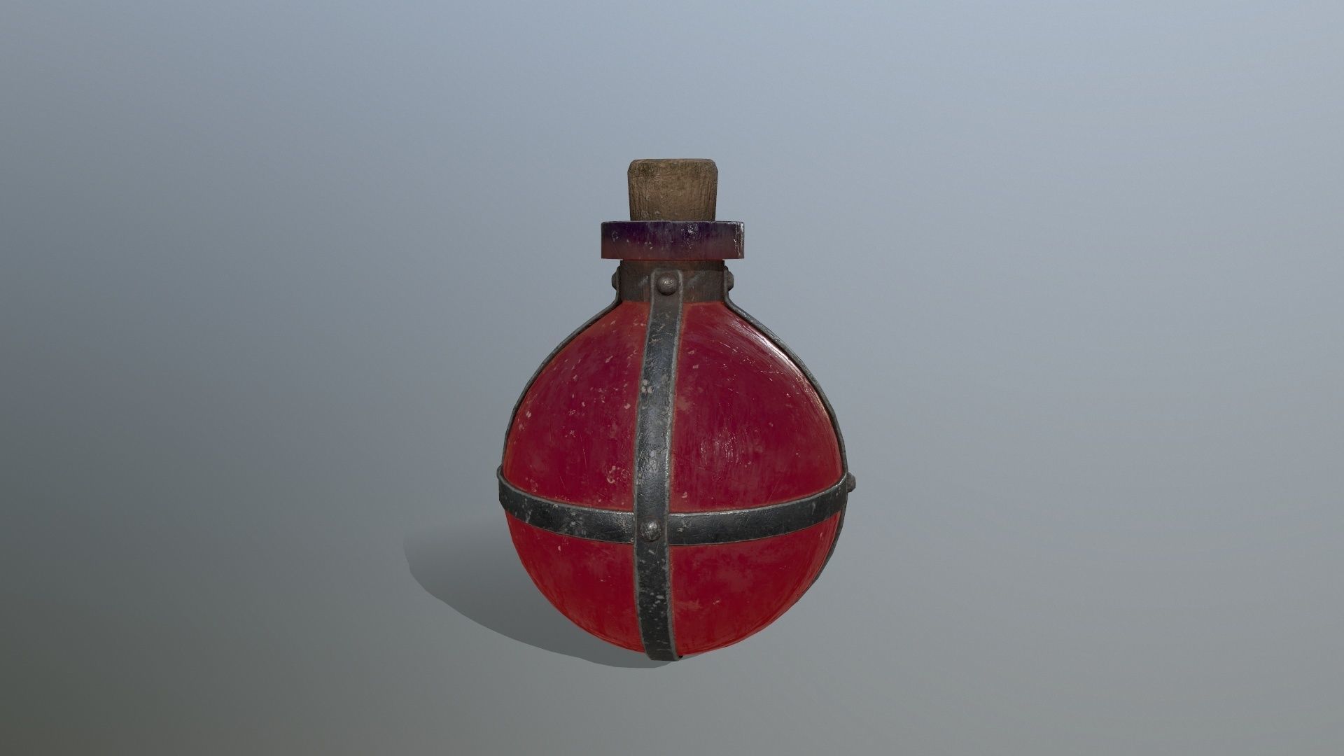 potion bottle  Low-poly 3D model_2