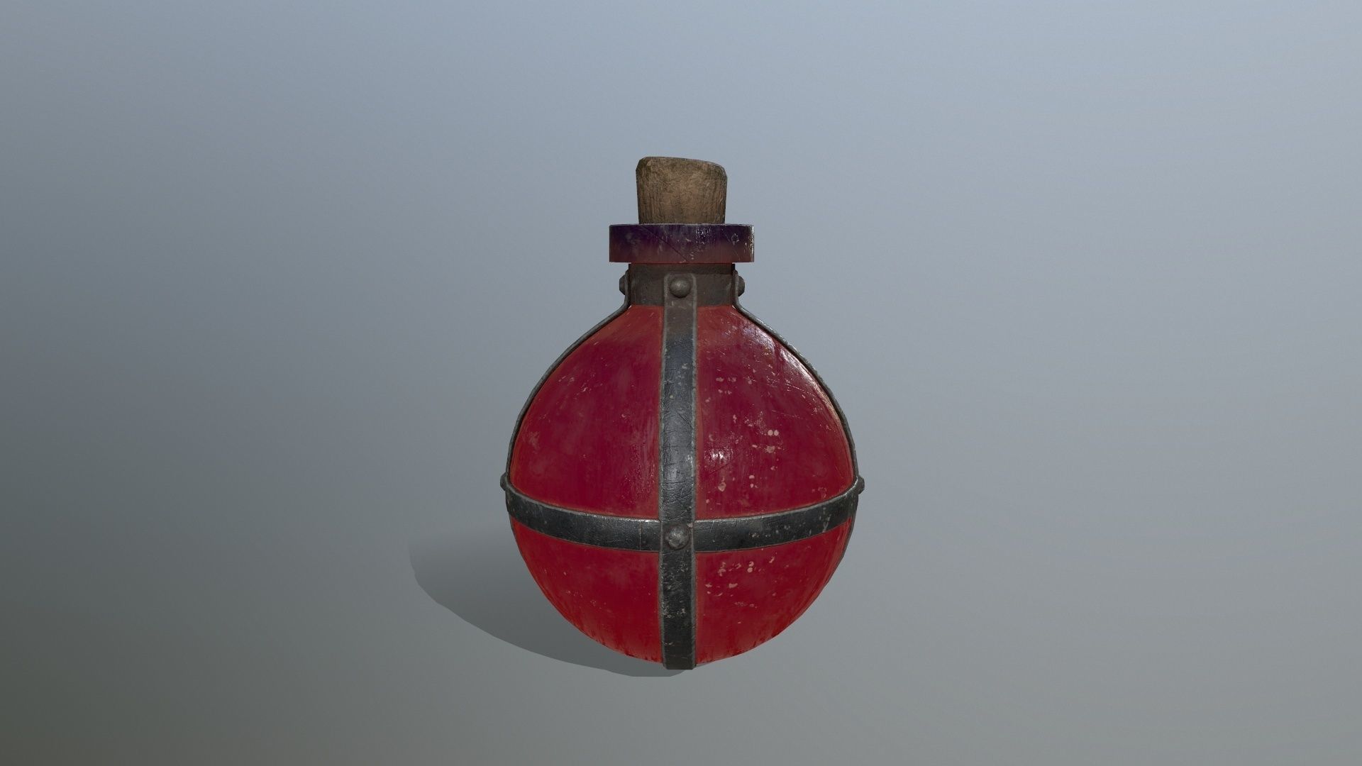 potion bottle  Low-poly 3D model_4
