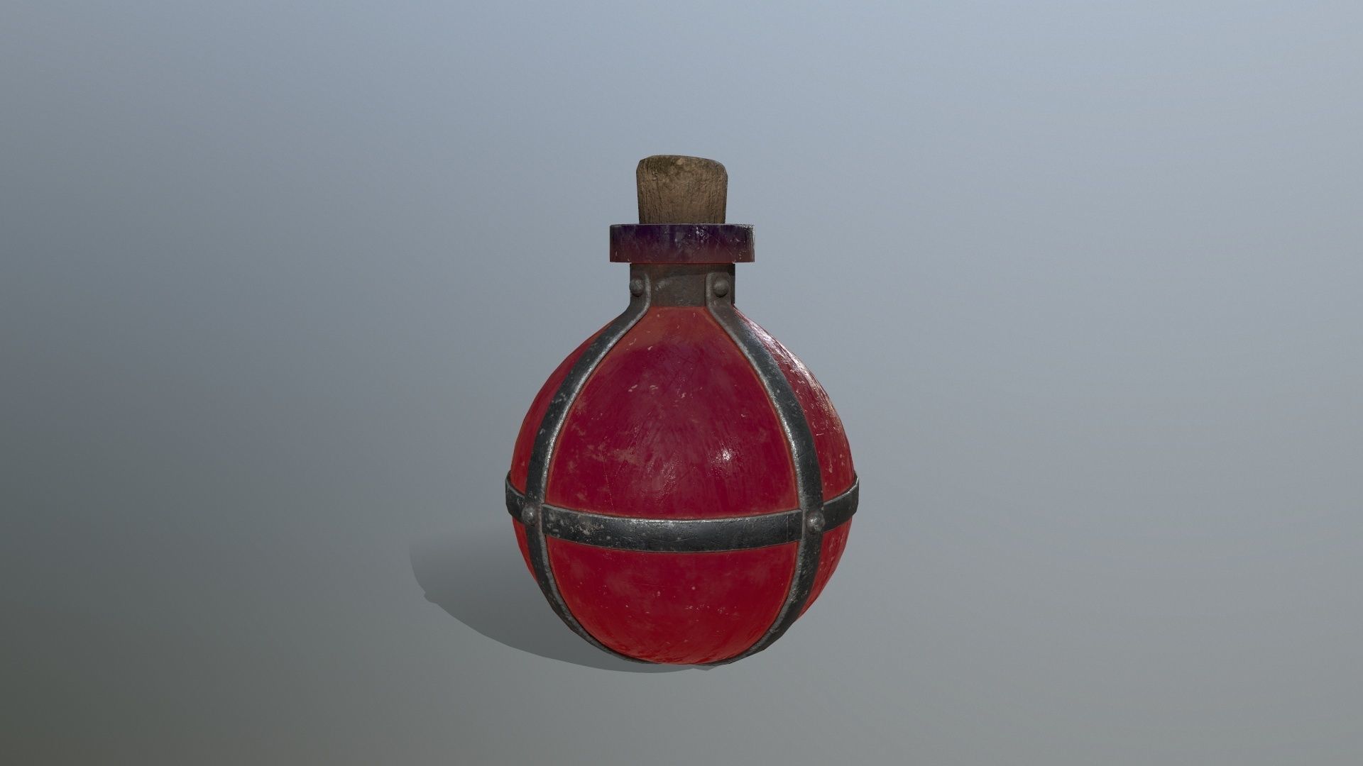 potion bottle  Low-poly 3D model_5