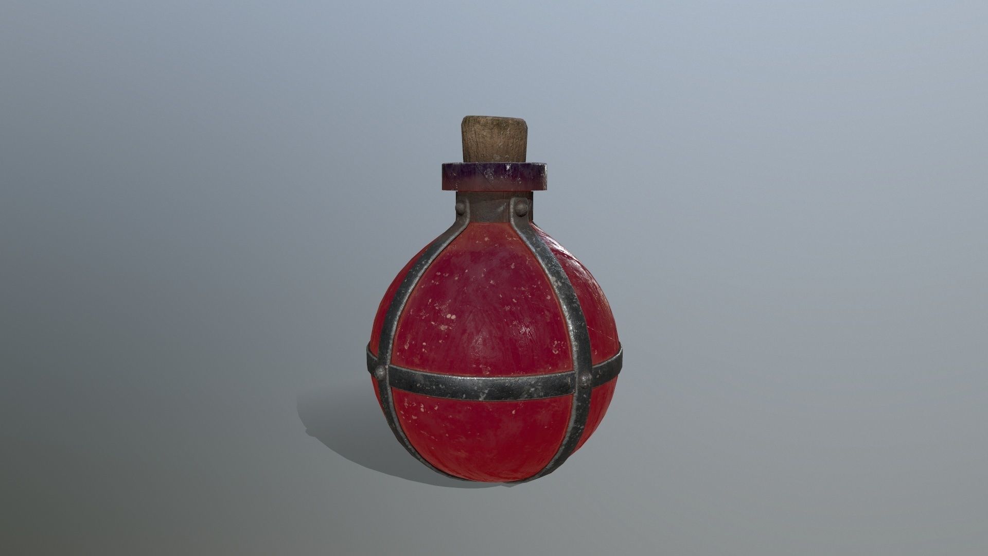 potion bottle  Low-poly 3D model_3