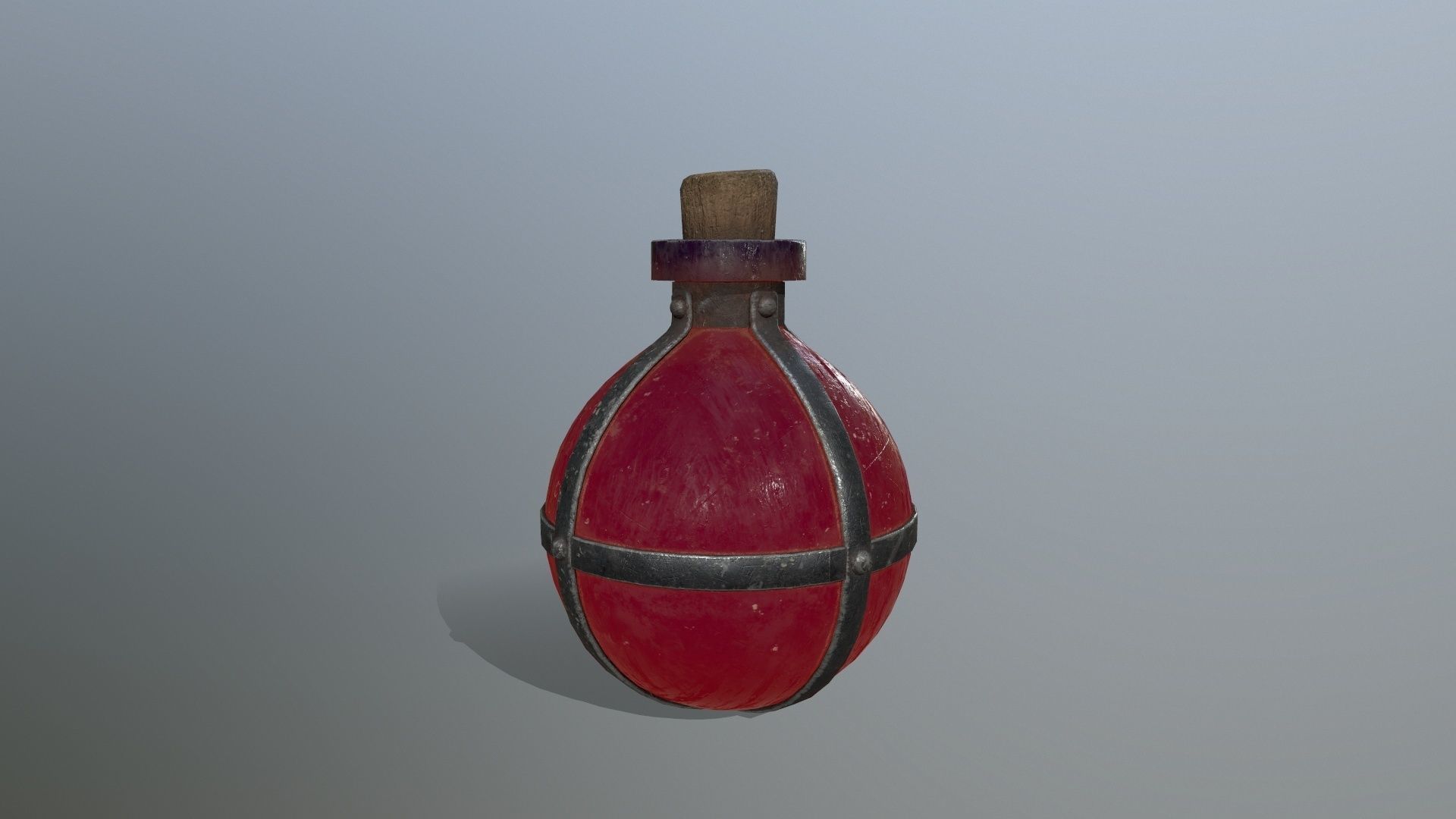 potion bottle  Low-poly 3D model_1