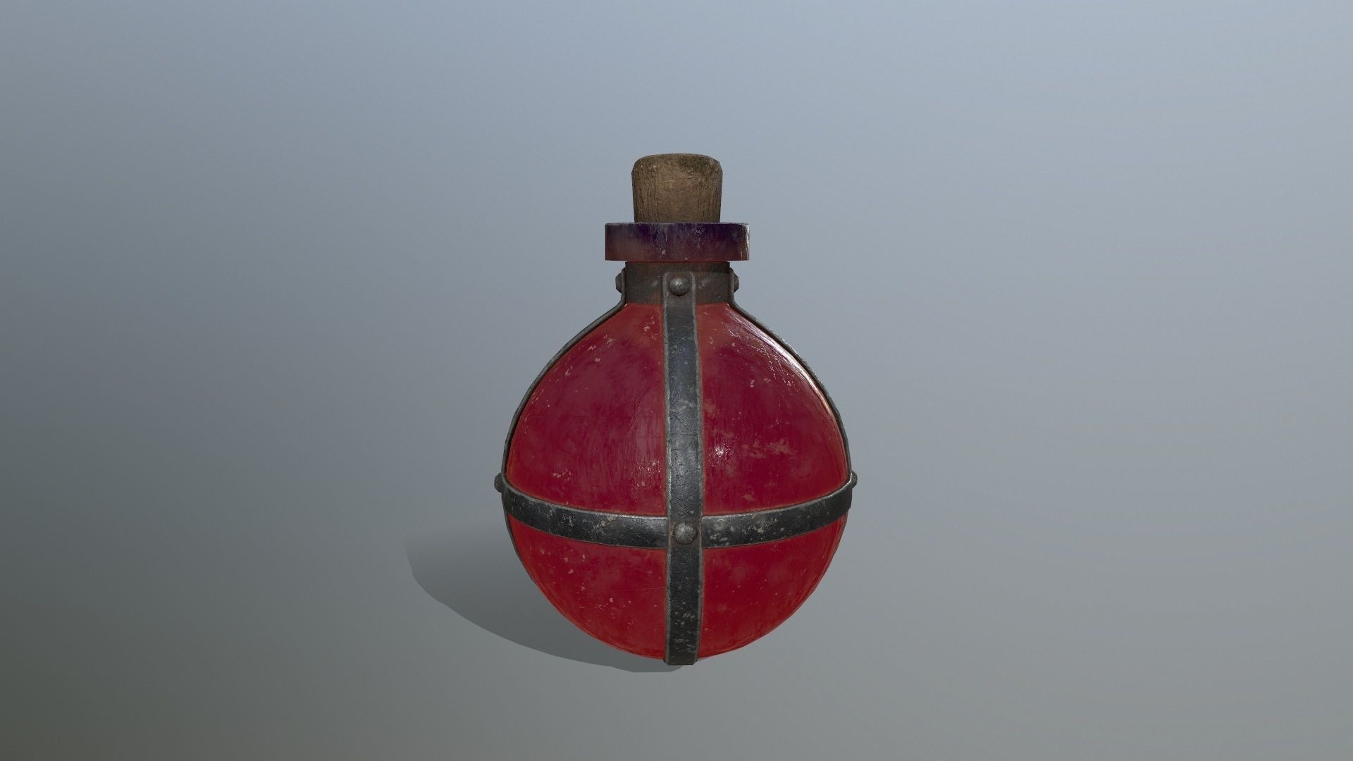 potion bottle  Low-poly 3D model_6