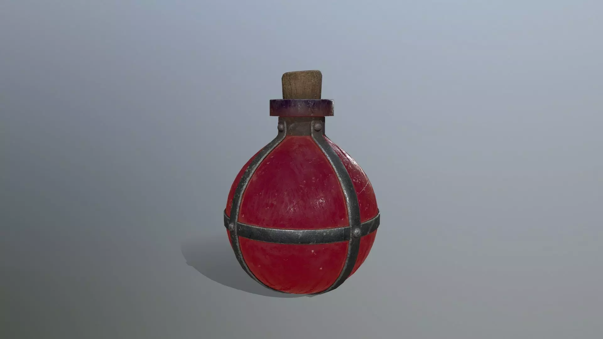 potion bottle  Low-poly 3D model_0