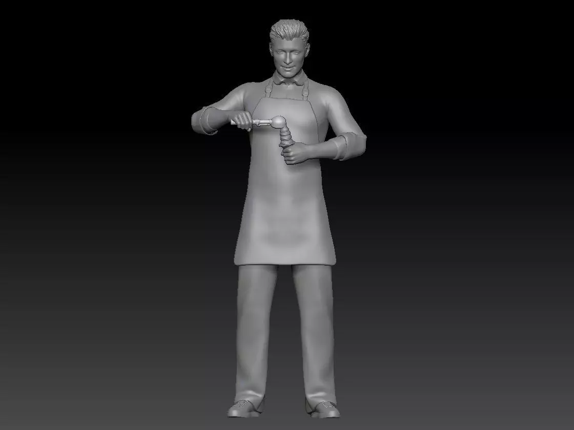 ICE CREAM SELLER BOY 2 3D print model_0