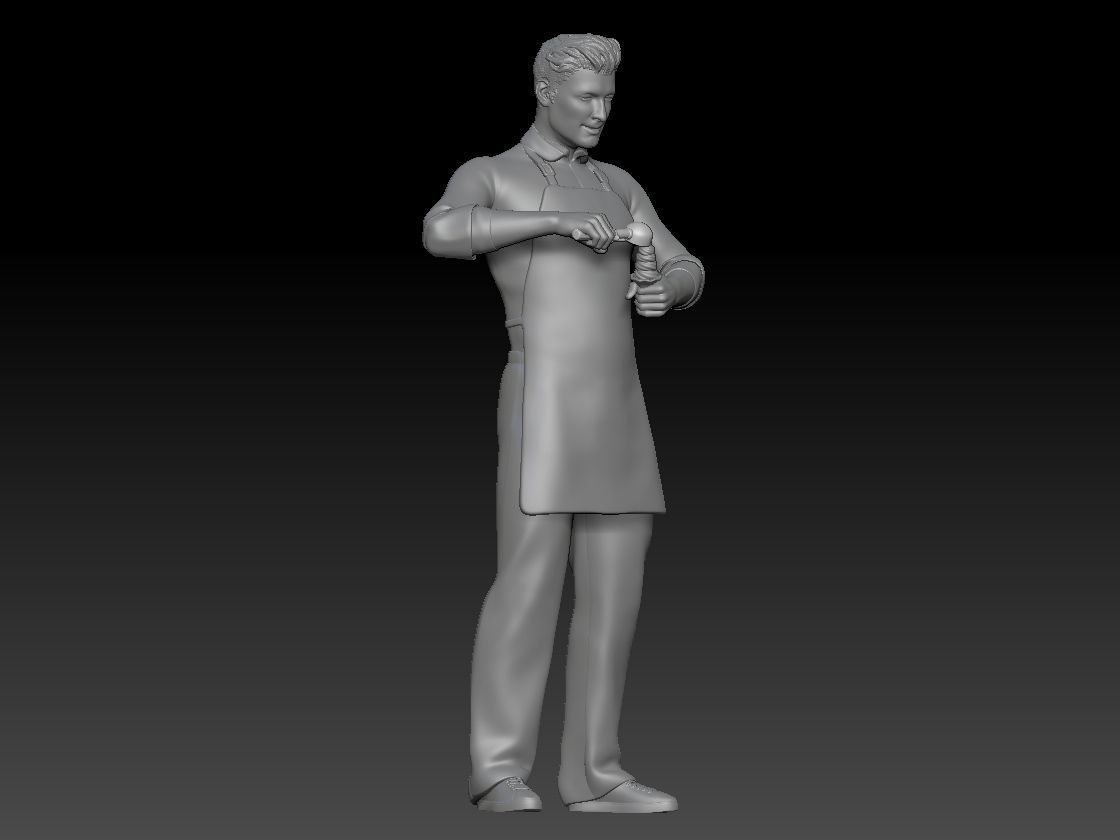 ICE CREAM SELLER BOY 2 3D print model_7
