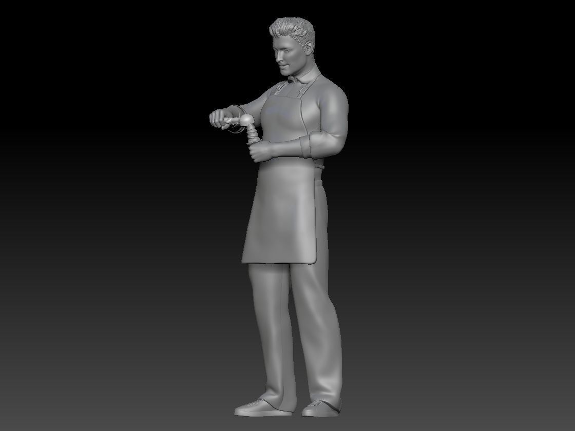 ICE CREAM SELLER BOY 2 3D print model_1