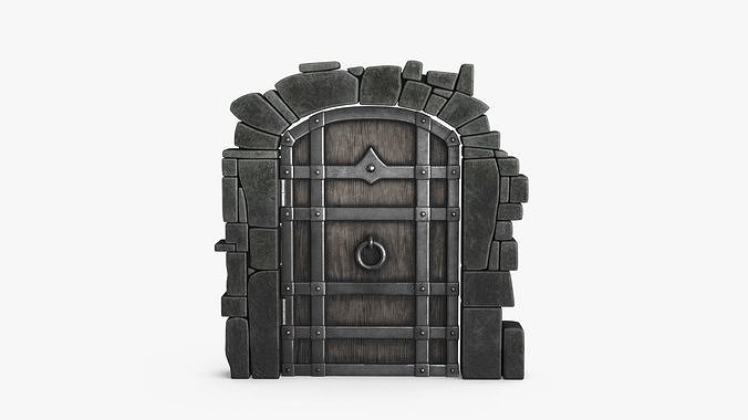 Old Wood Door Collection 3D Model Pack 5