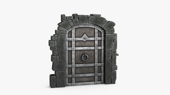 Old Wood Door Collection 3D Model Pack 3