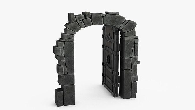Old Wood Door Collection 3D Model Pack 4