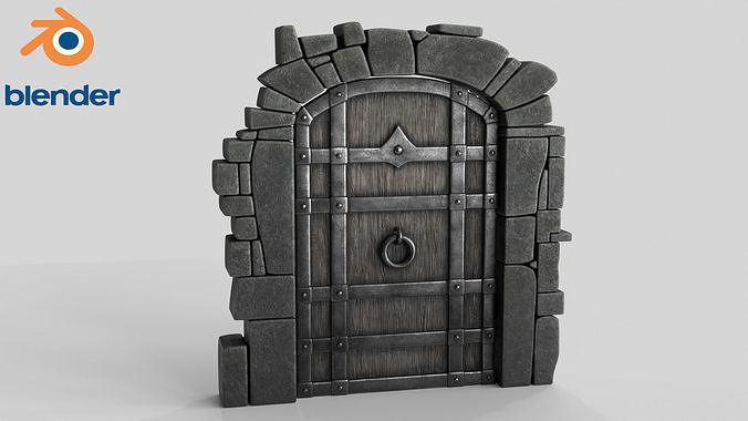 Old Wood Door Collection 3D Model Pack 2