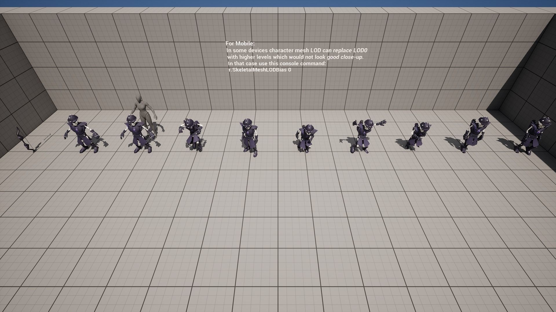 Cartoon Skeleton Archer - Mobile Game Ready Low-poly 3D model_22