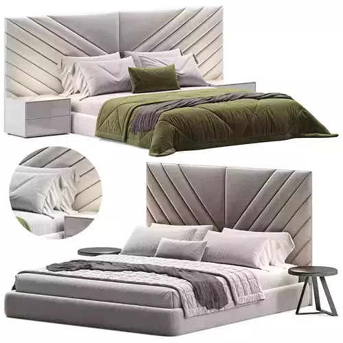 Kasper Bed By Mollemebellux Low-poly 3D model