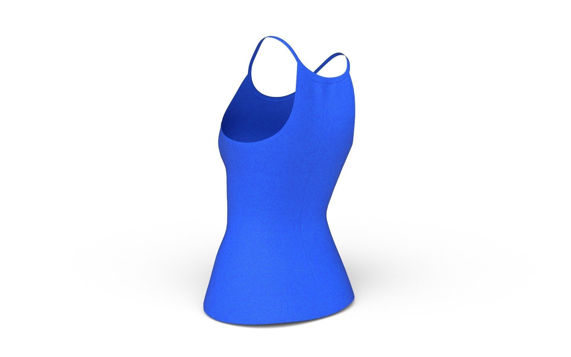 Female Top M07 Low-poly 3D model_4