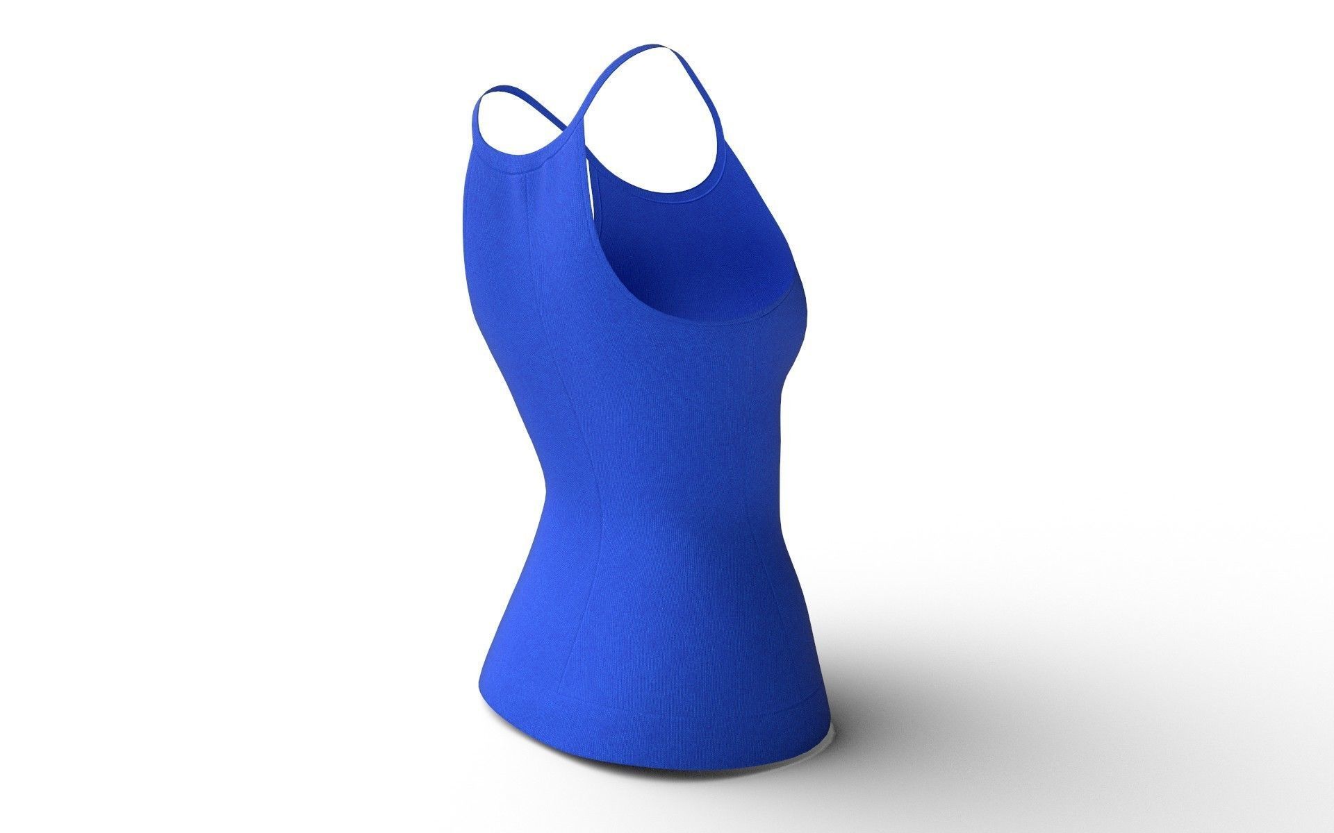 Female Top M07 Low-poly 3D model_6