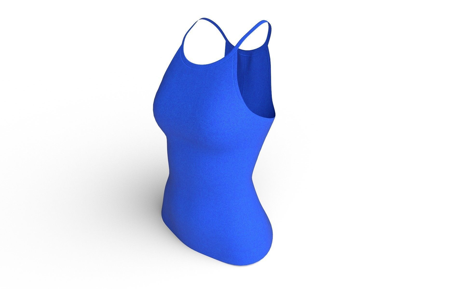 Female Top M07 Low-poly 3D model_3