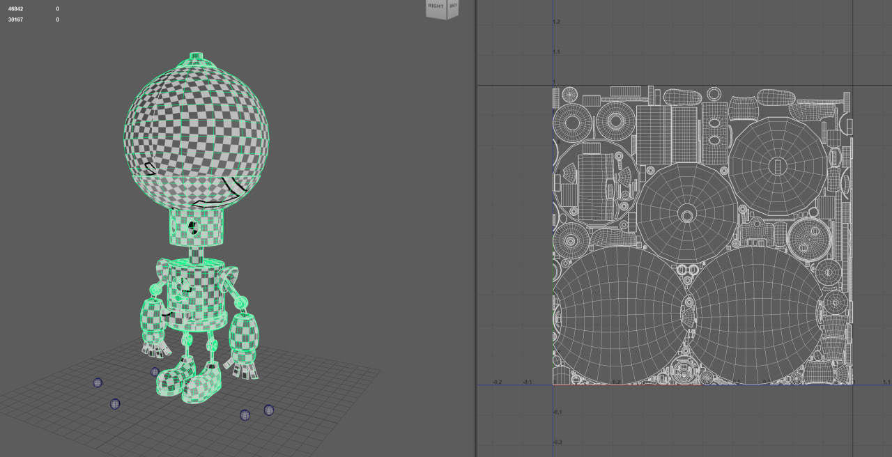 Candy Robot 4k textures Low-poly 3D model_10