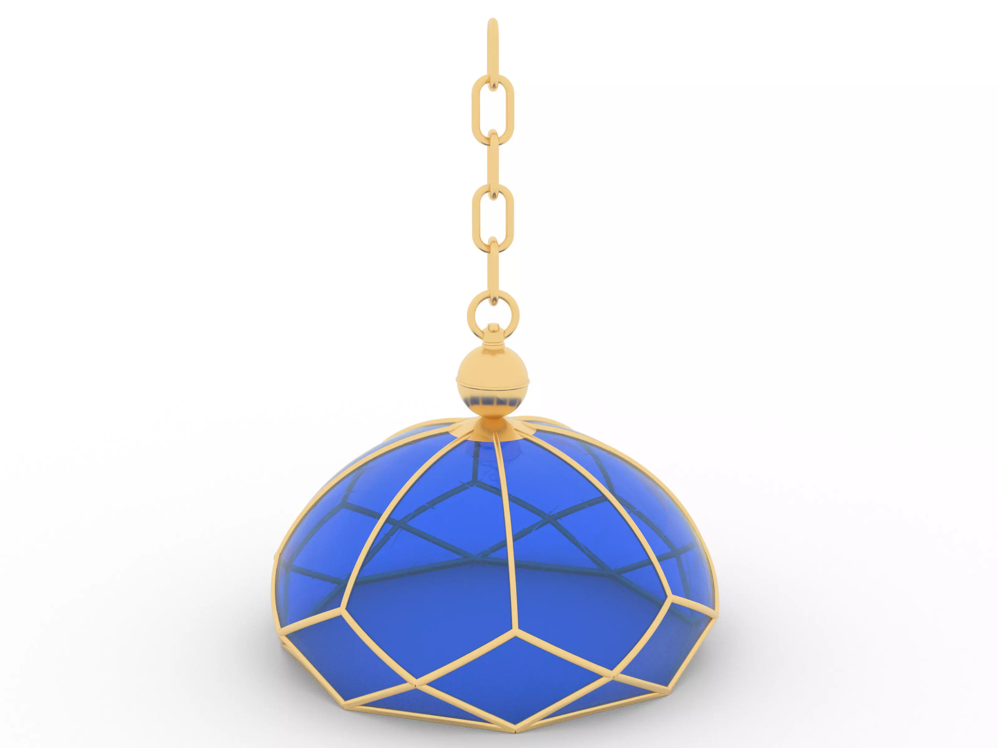 Dome Mughal lighting 3D print model 3D print model_0