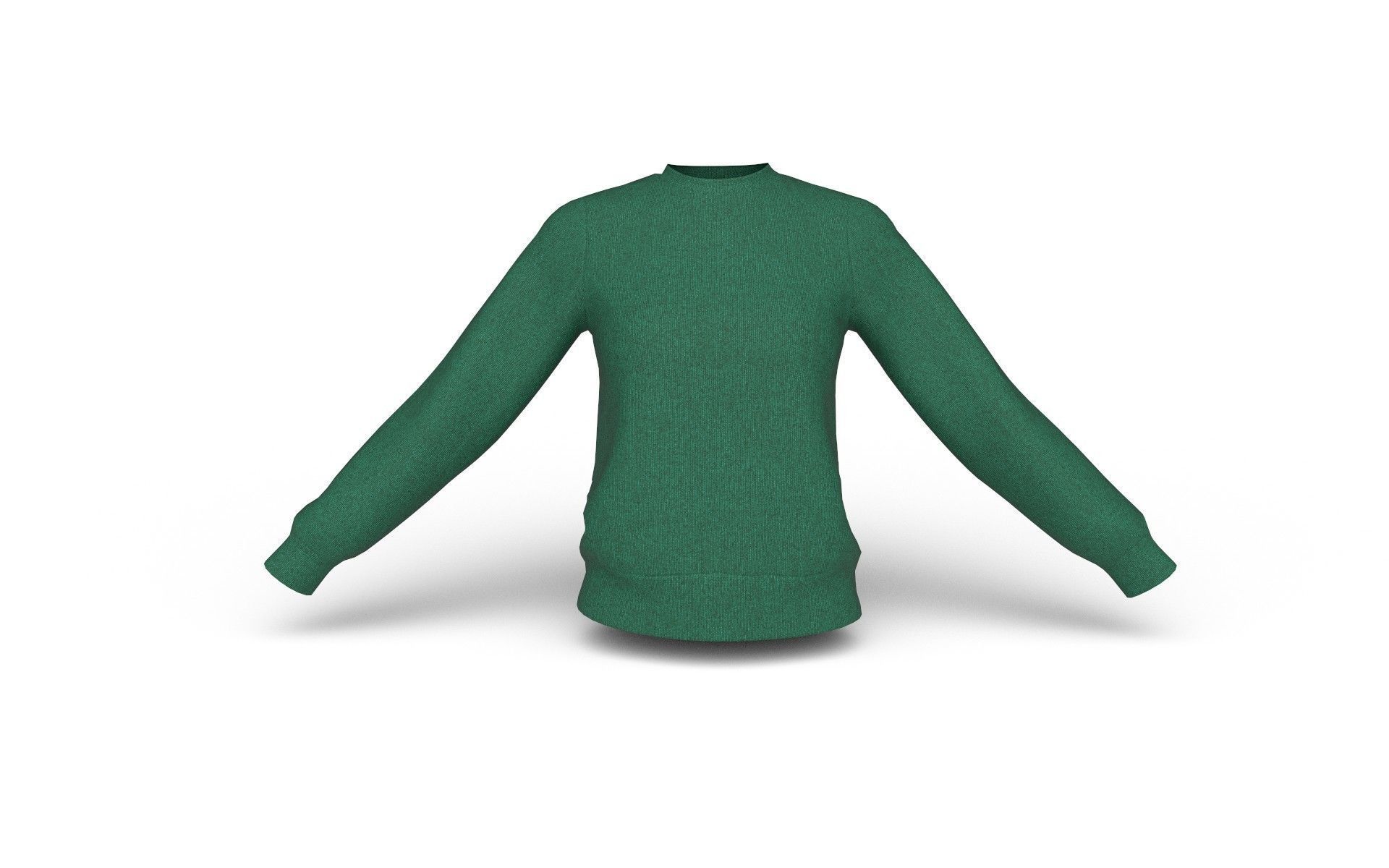 Female Top M08 Low-poly 3D model_2