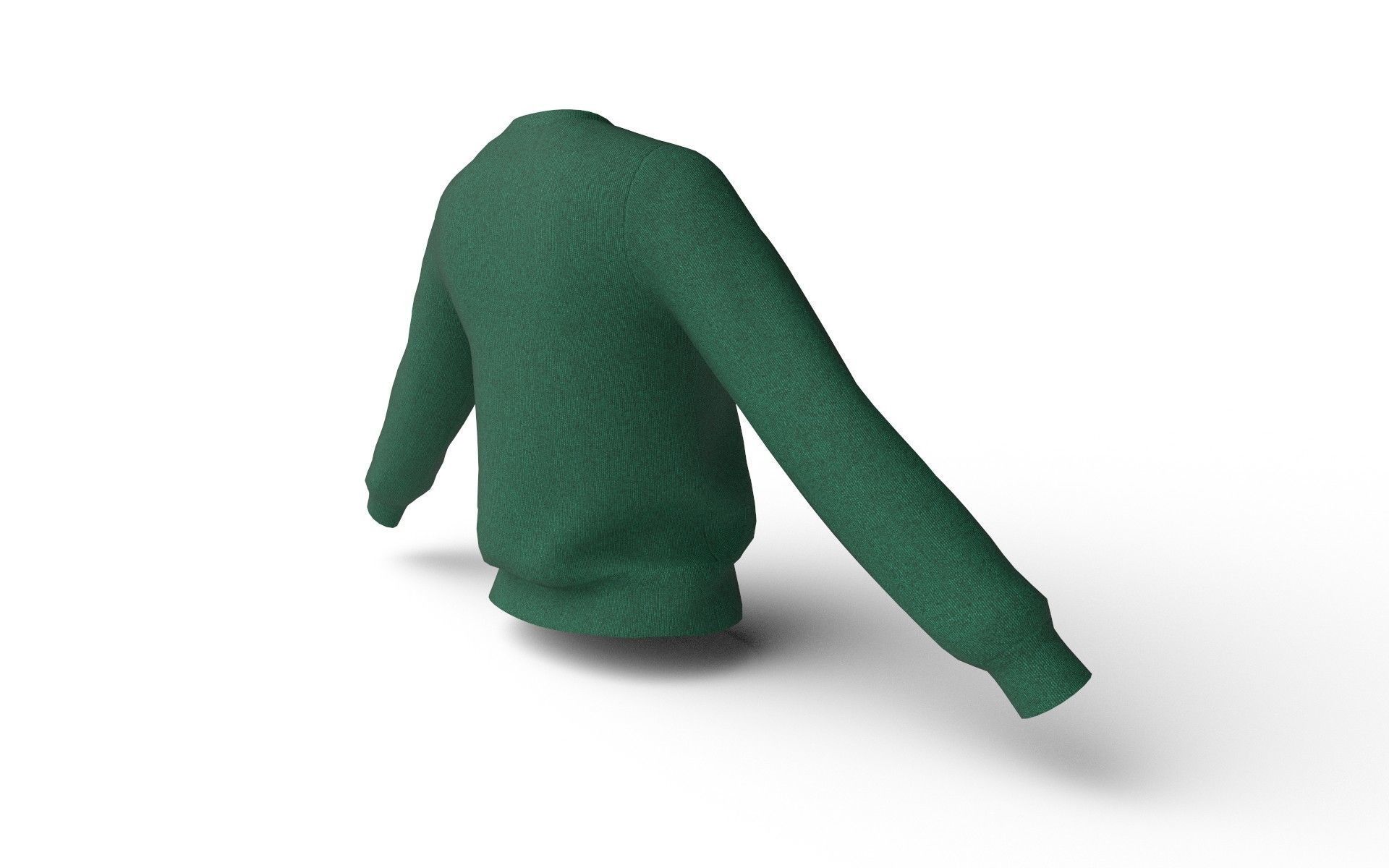 Female Top M08 Low-poly 3D model_5