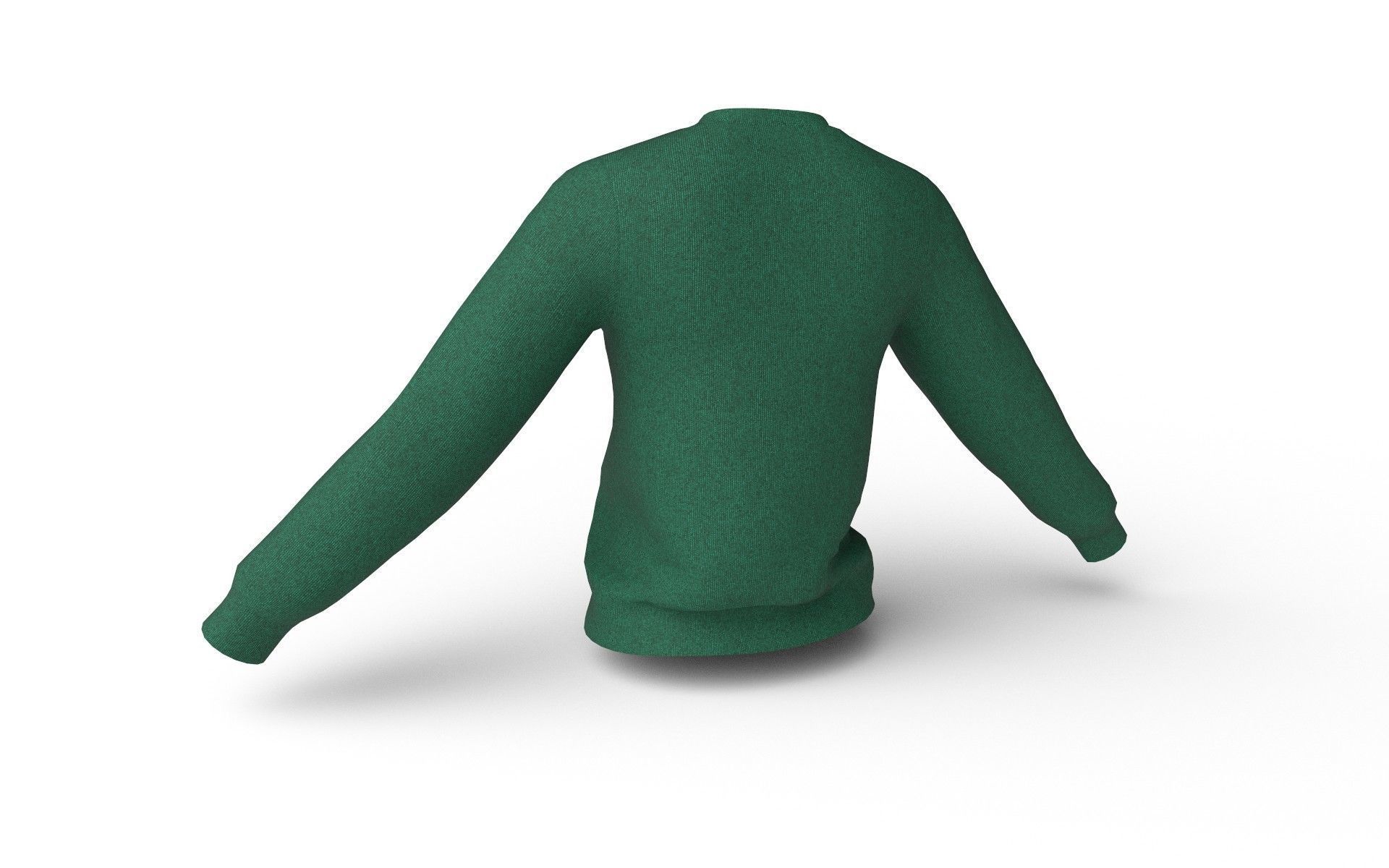 Female Top M08 Low-poly 3D model_4