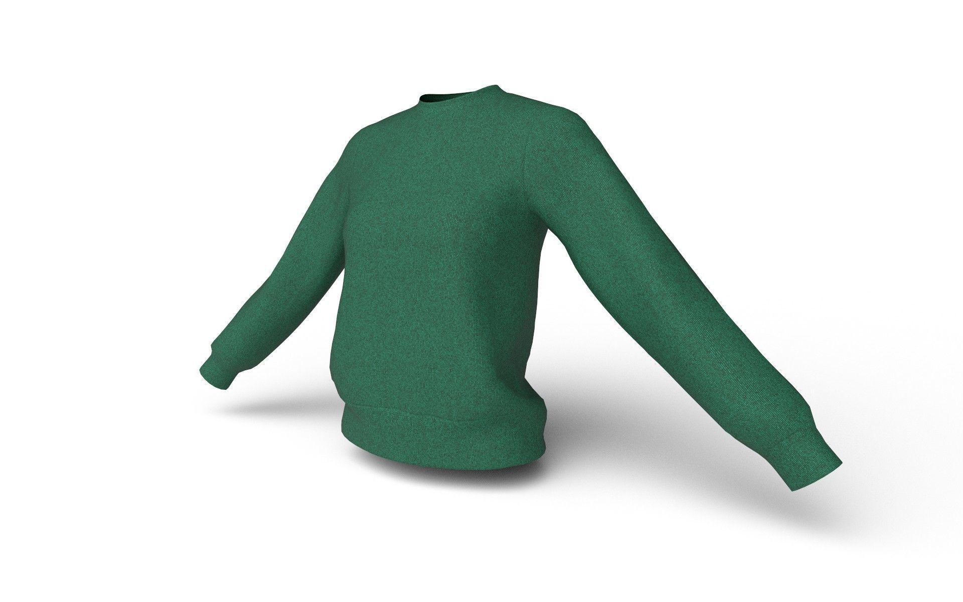 Female Top M08 Low-poly 3D model_3